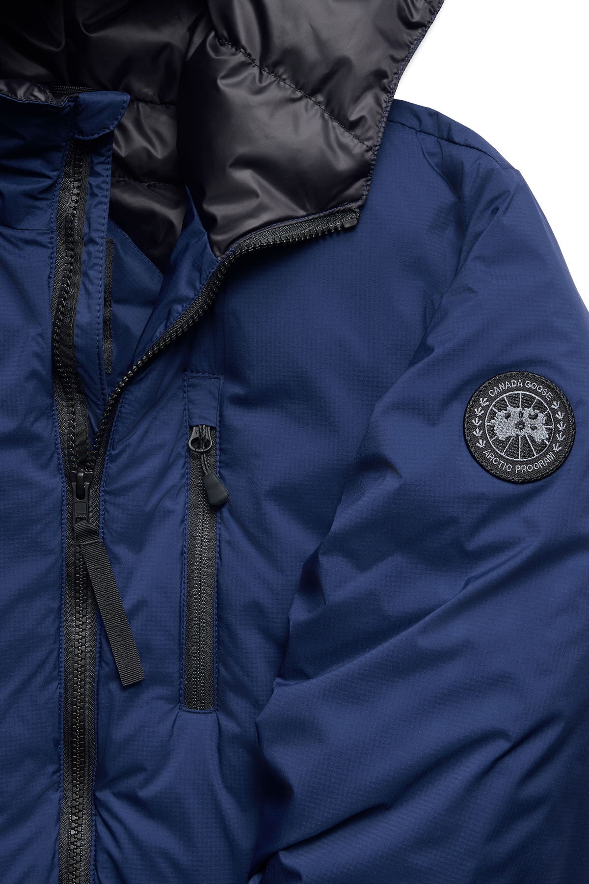 Lodge Hoodie Black Disc - Oxford Navy 9841 - off_detail_01