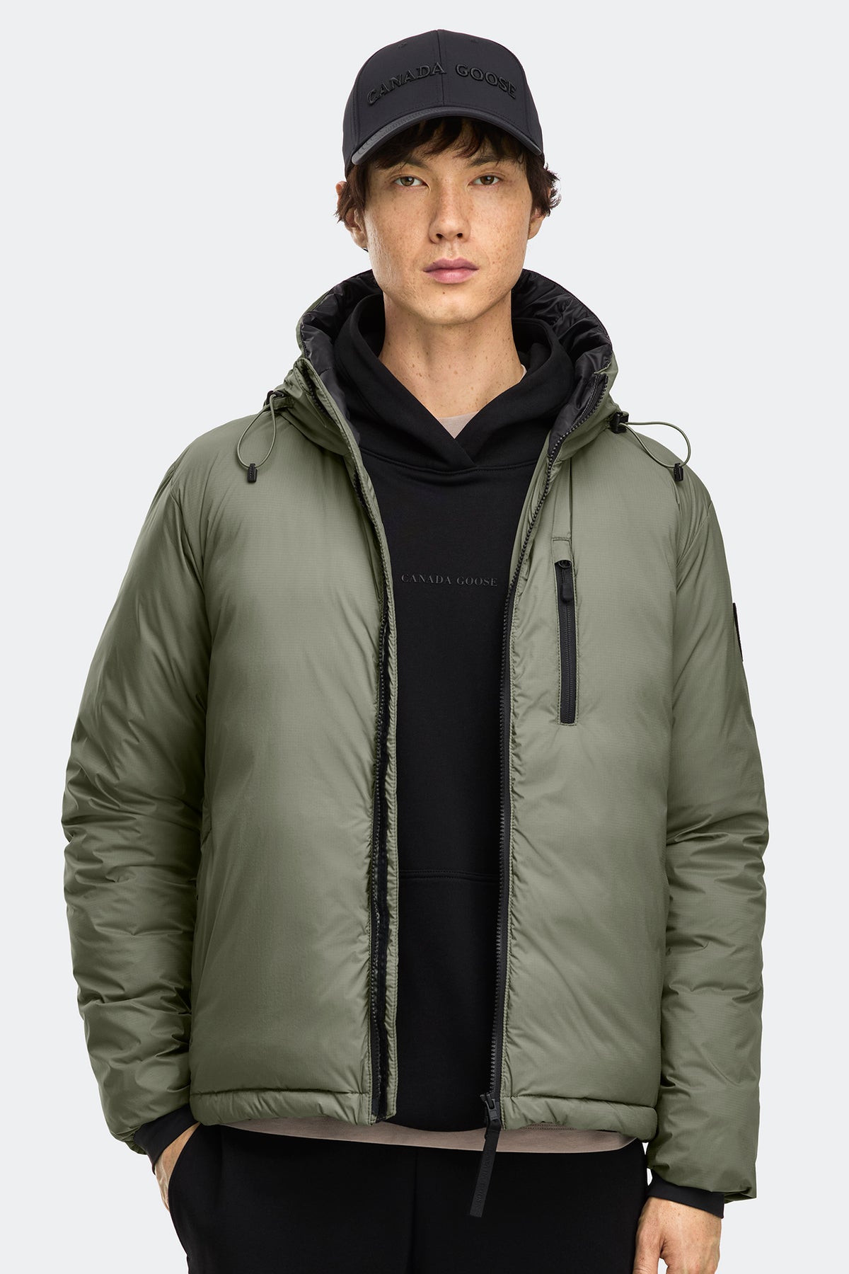 Lodge Hoodie Black Disc - Sagebrush 9852 - on_front_open_01