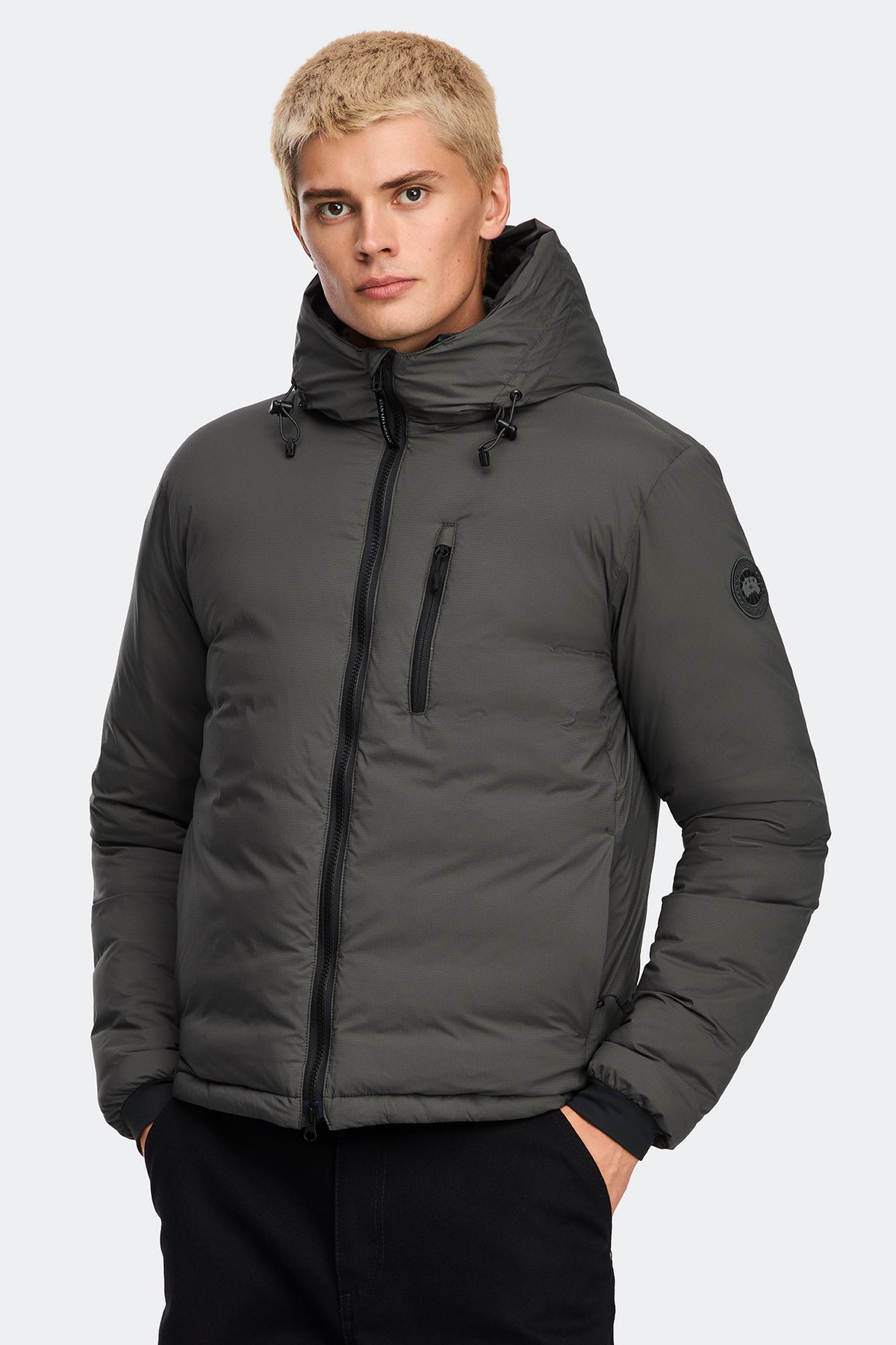 Lodge Hoodie Tonal Disc - Khaki Haze 9127 - on_front_closed_01