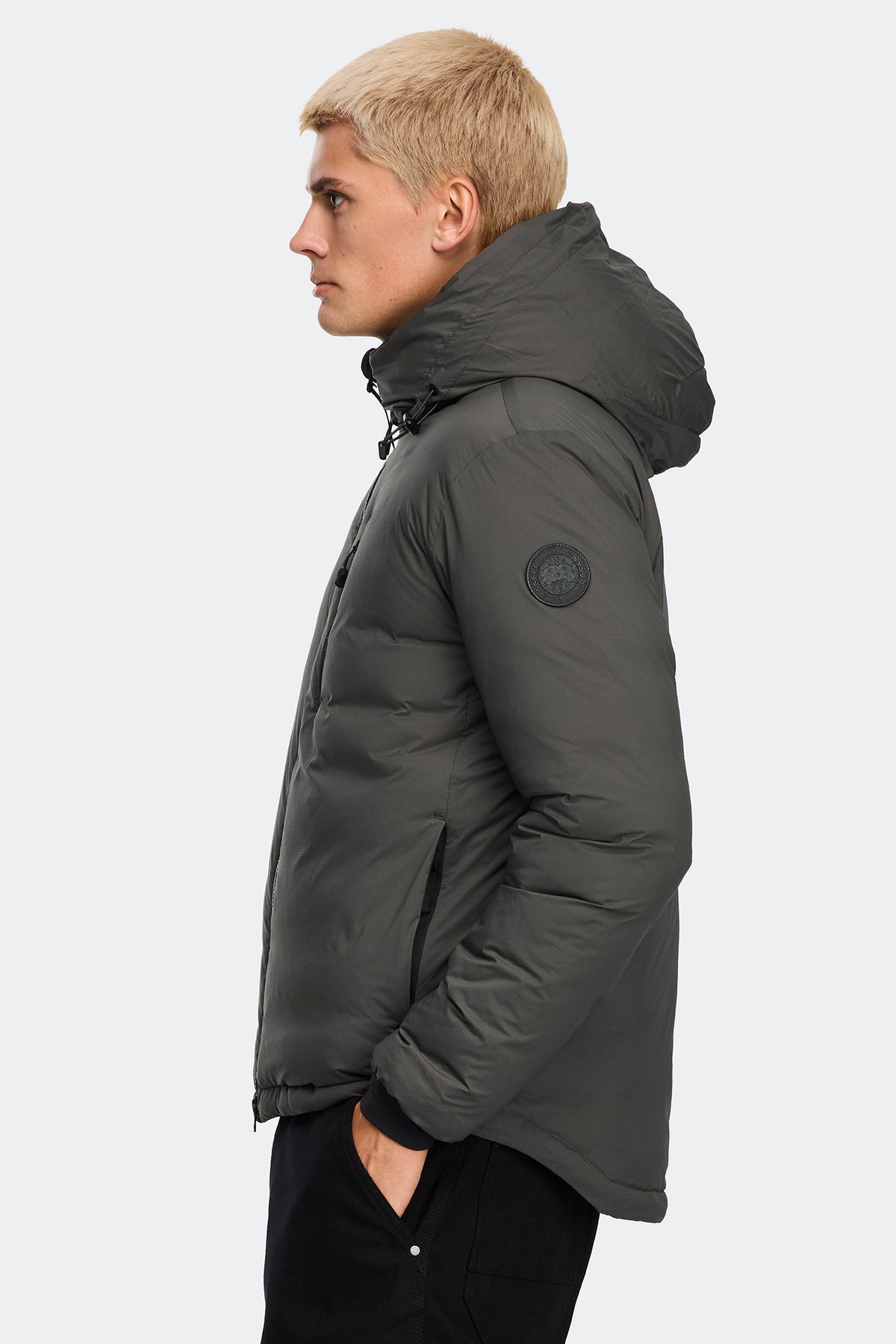 Lodge Hoodie Tonal Disc - Khaki Haze 9127 - on_side_01