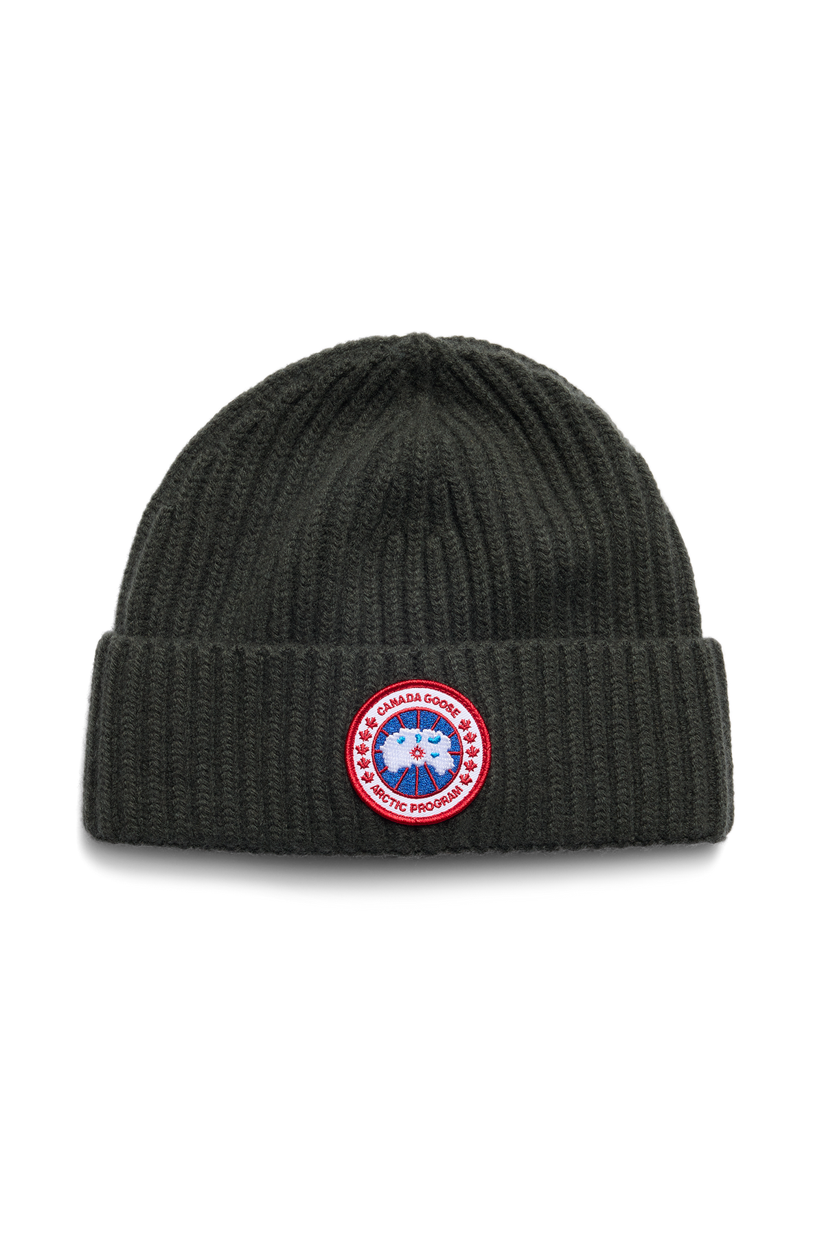 Cashmere Blend Rib Toque - Military Green 9049 - off_flat_lay_01
