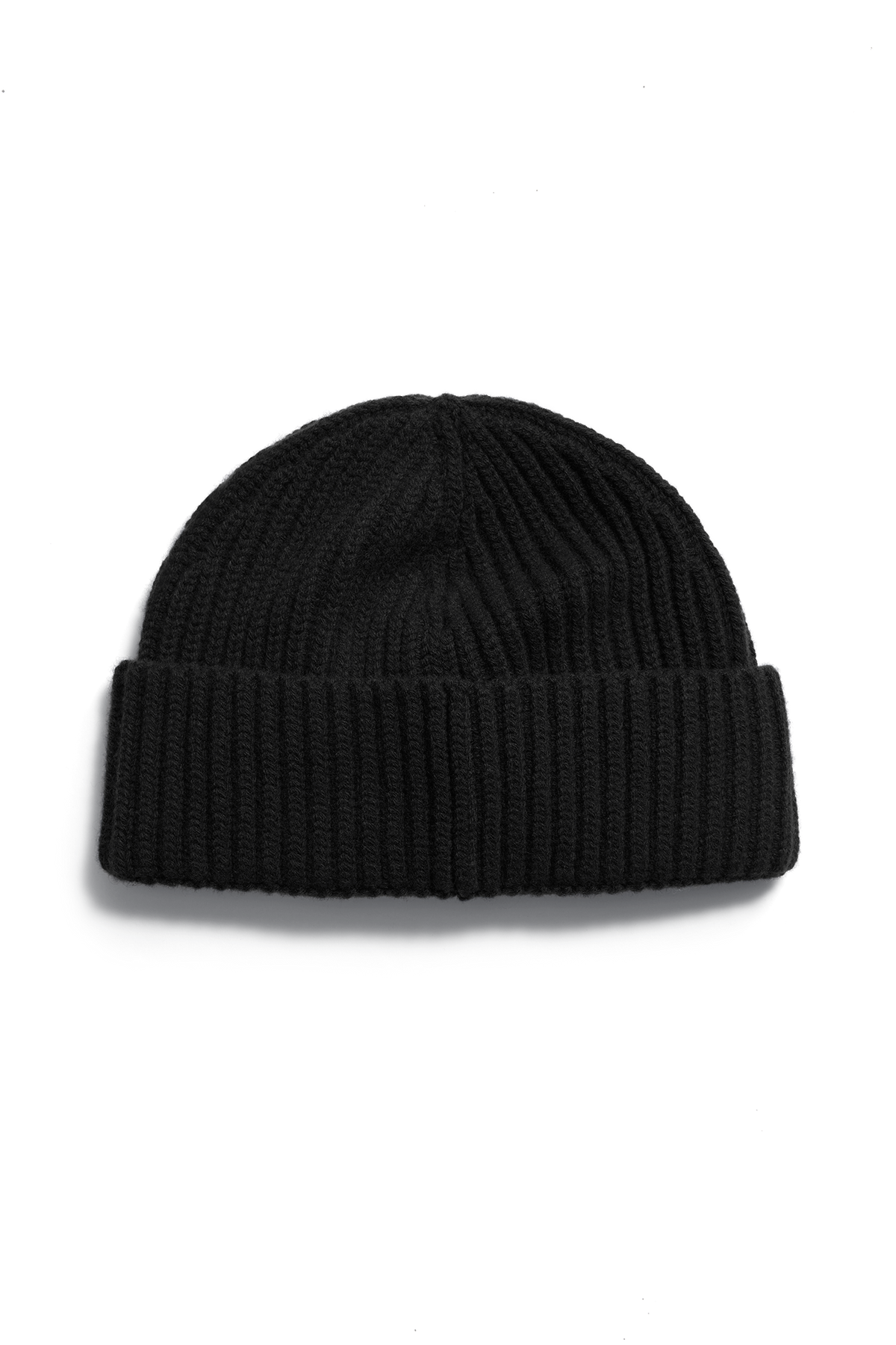 Cashmere Blend Rib Toque - Black/Black 9381 - off_back_01