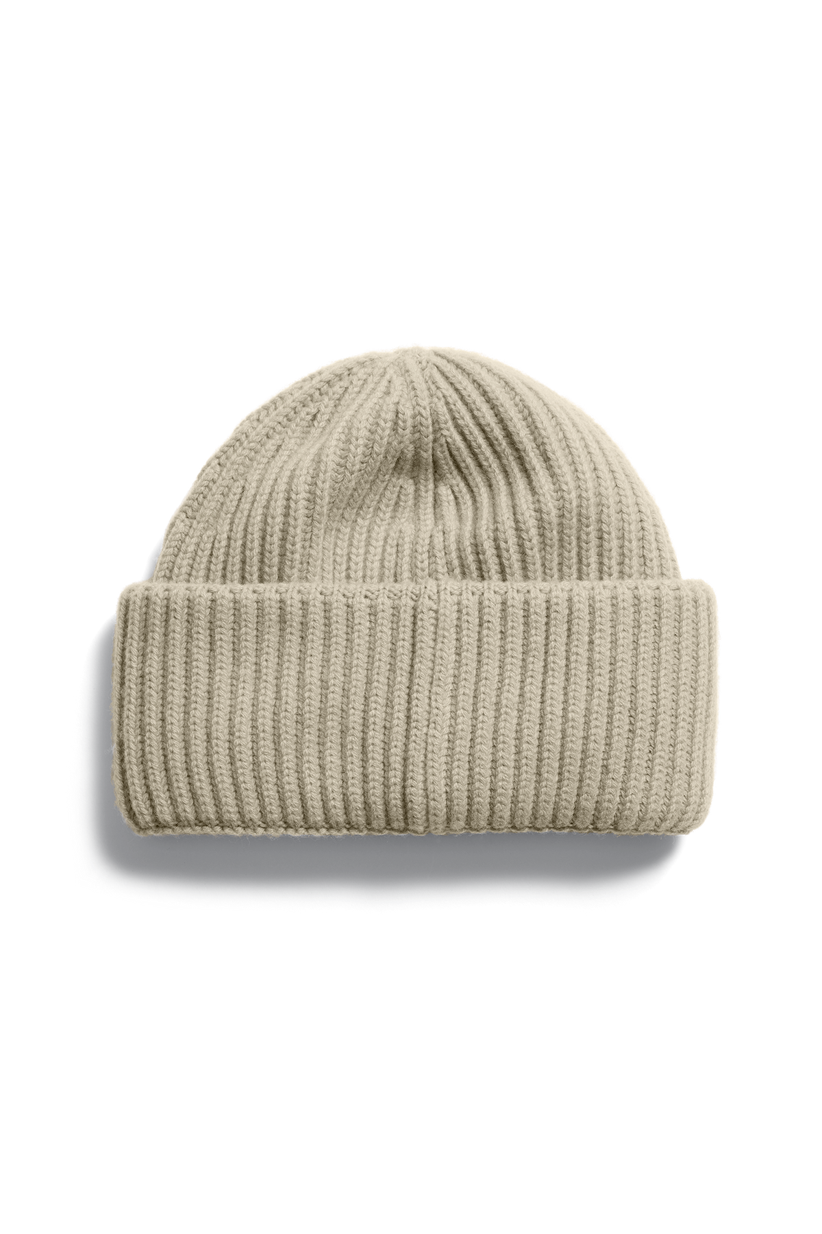 Cashmere Blend Double Fold Toque - Military Tan 9113 - off_back_01