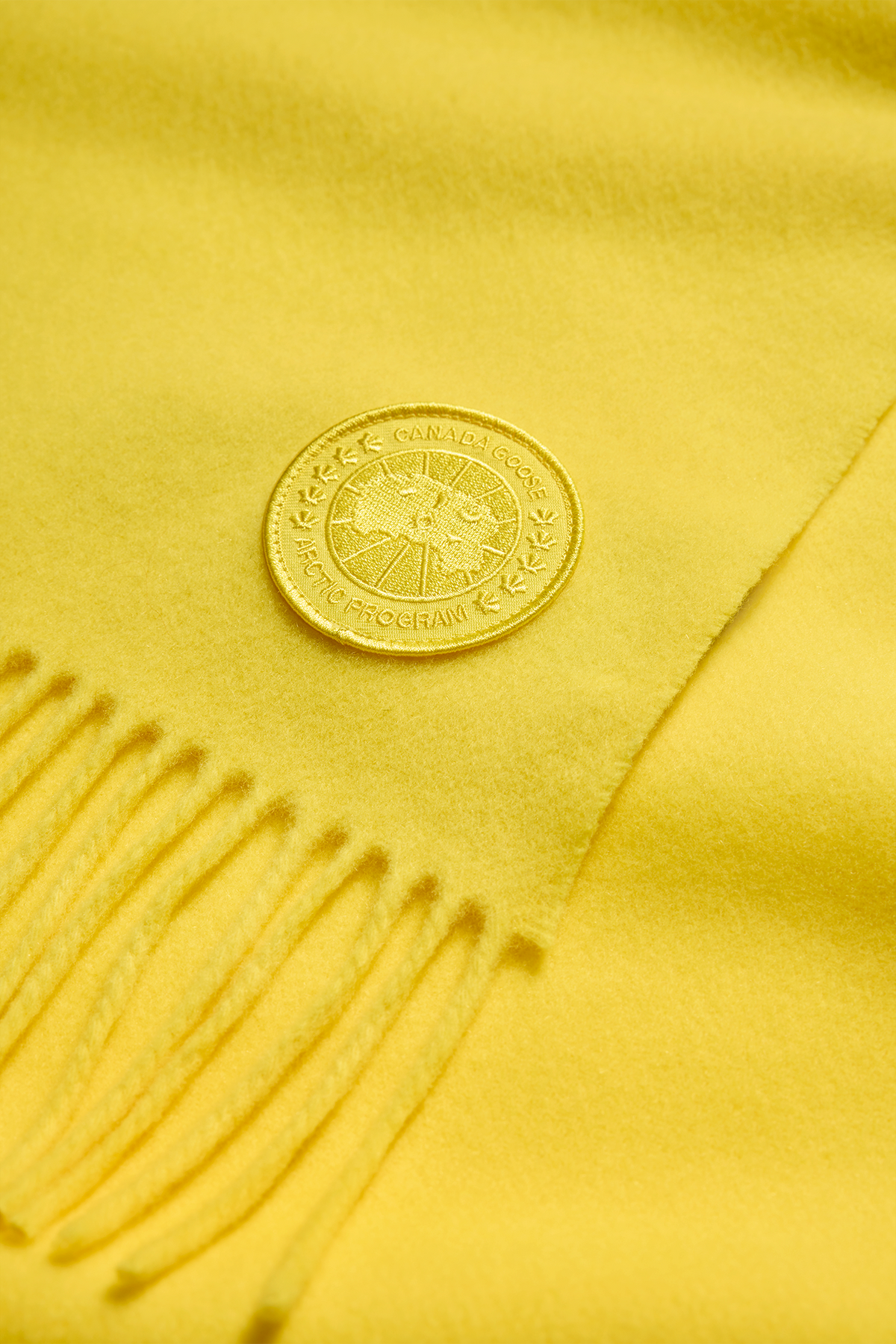 Wool Cashmere Blend Fringe Scarf - Solar Aria 9604 - off_detail_01