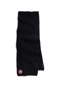 Cashmere Blend Rib Scarf - Black 9061 - off_flat_lay_01