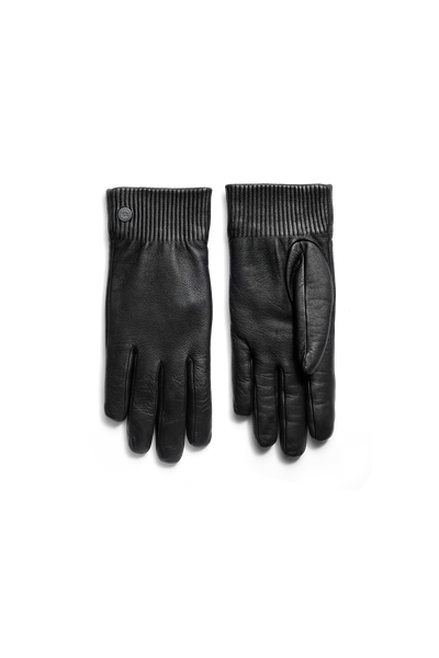 Ribbed Luxe Leather Glove