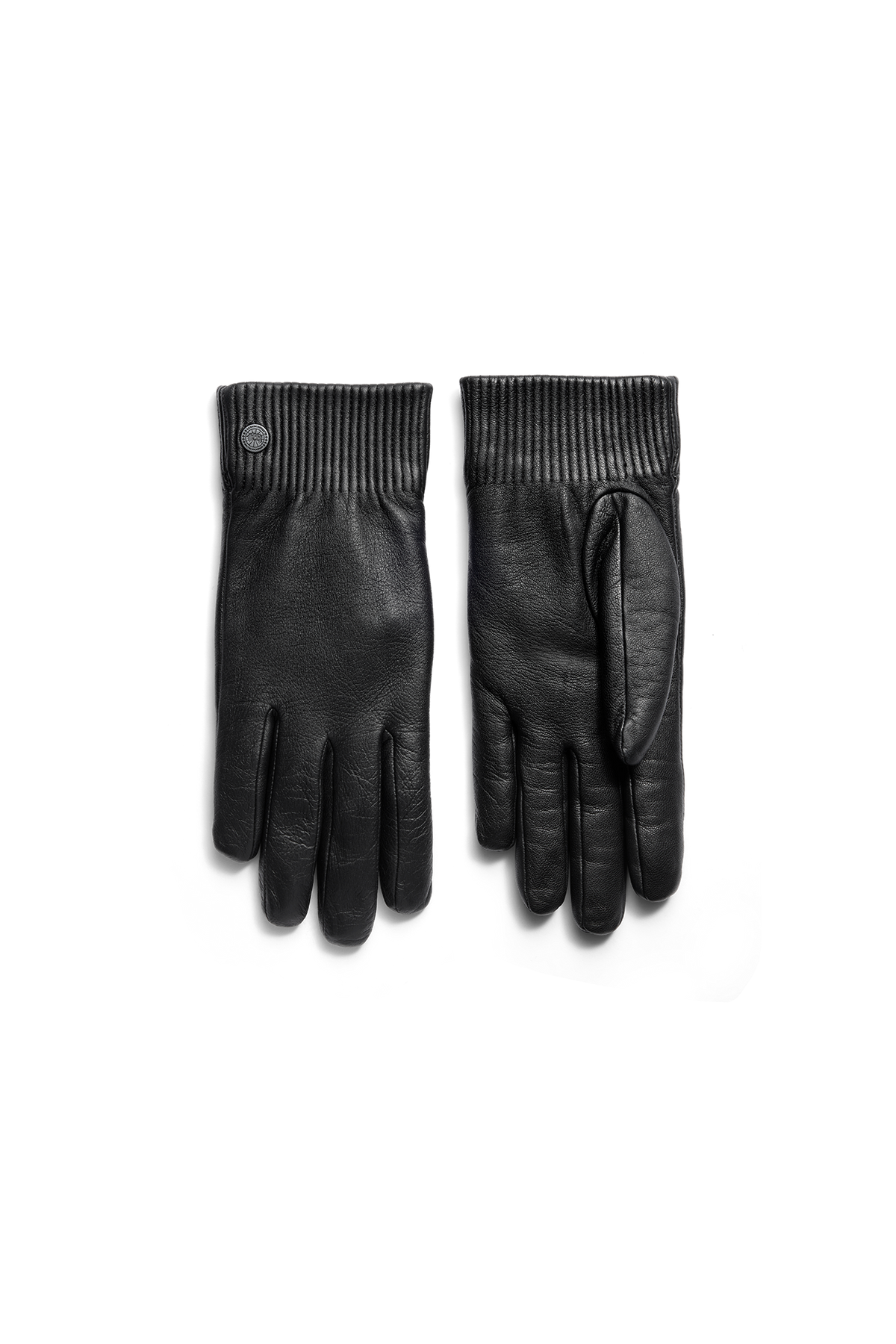 Ribbed Luxe Leather Glove - Black 9061 - off_flat_lay_01