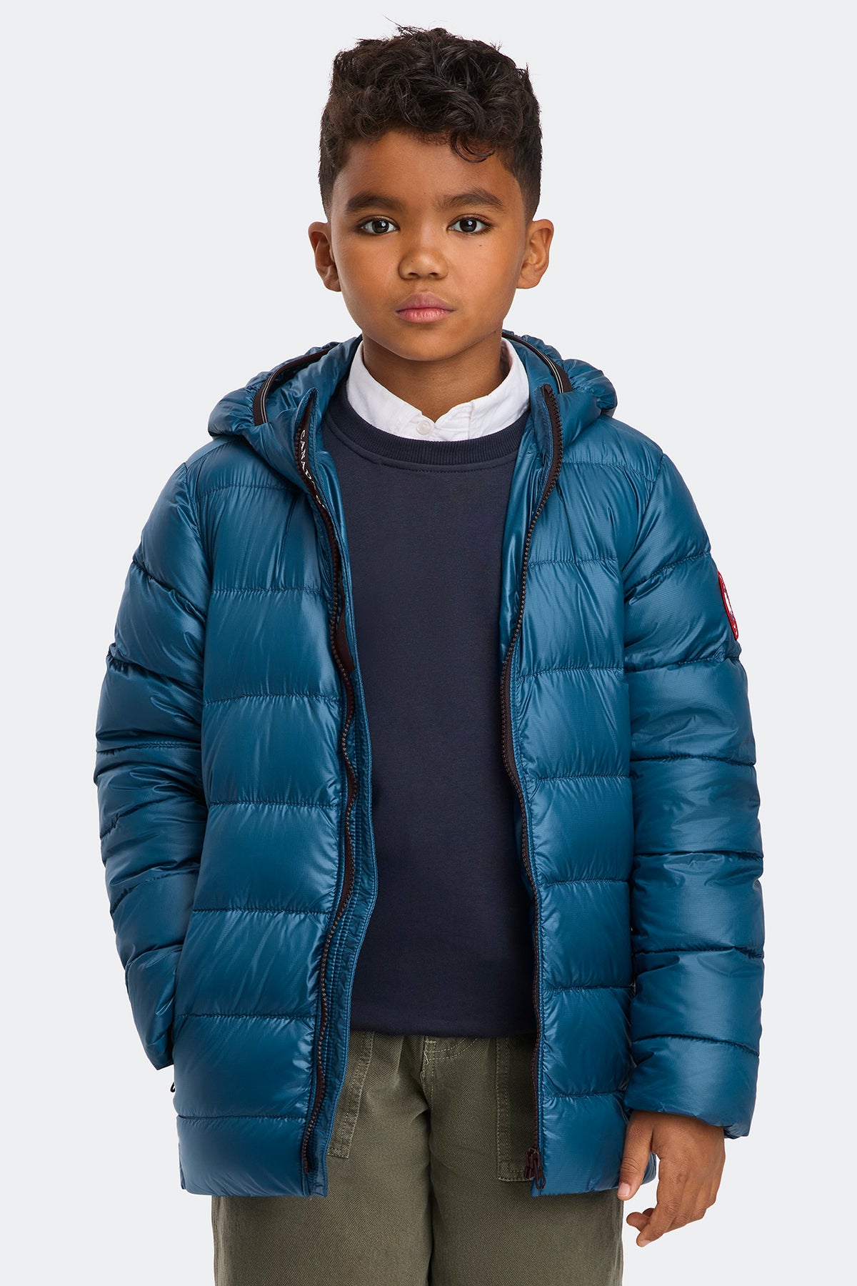 Youth Crofton Hoodie - Guard Blue 9387 - on_front_01