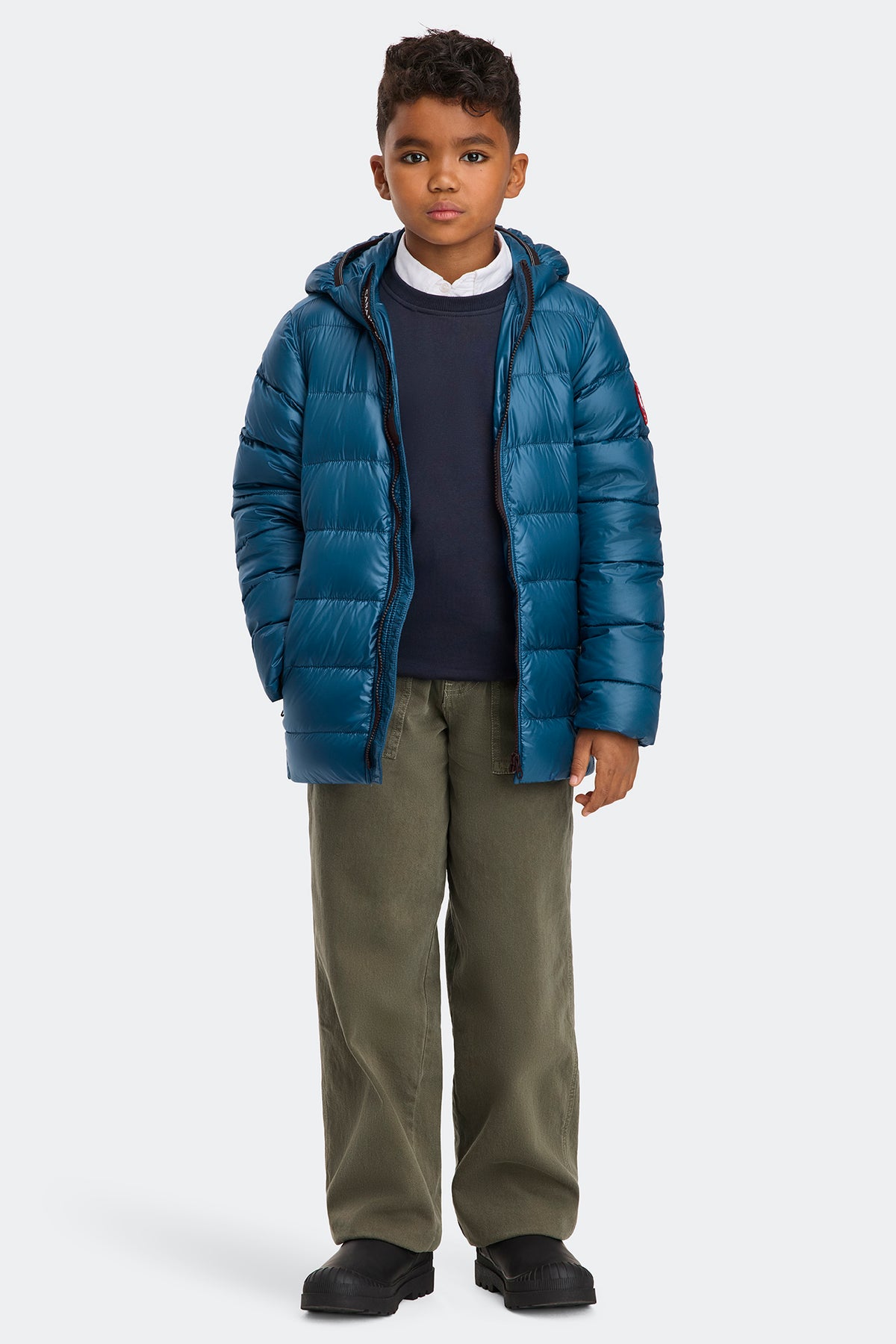 Youth Crofton Hoodie - Guard Blue 9387 - on_full_body_01