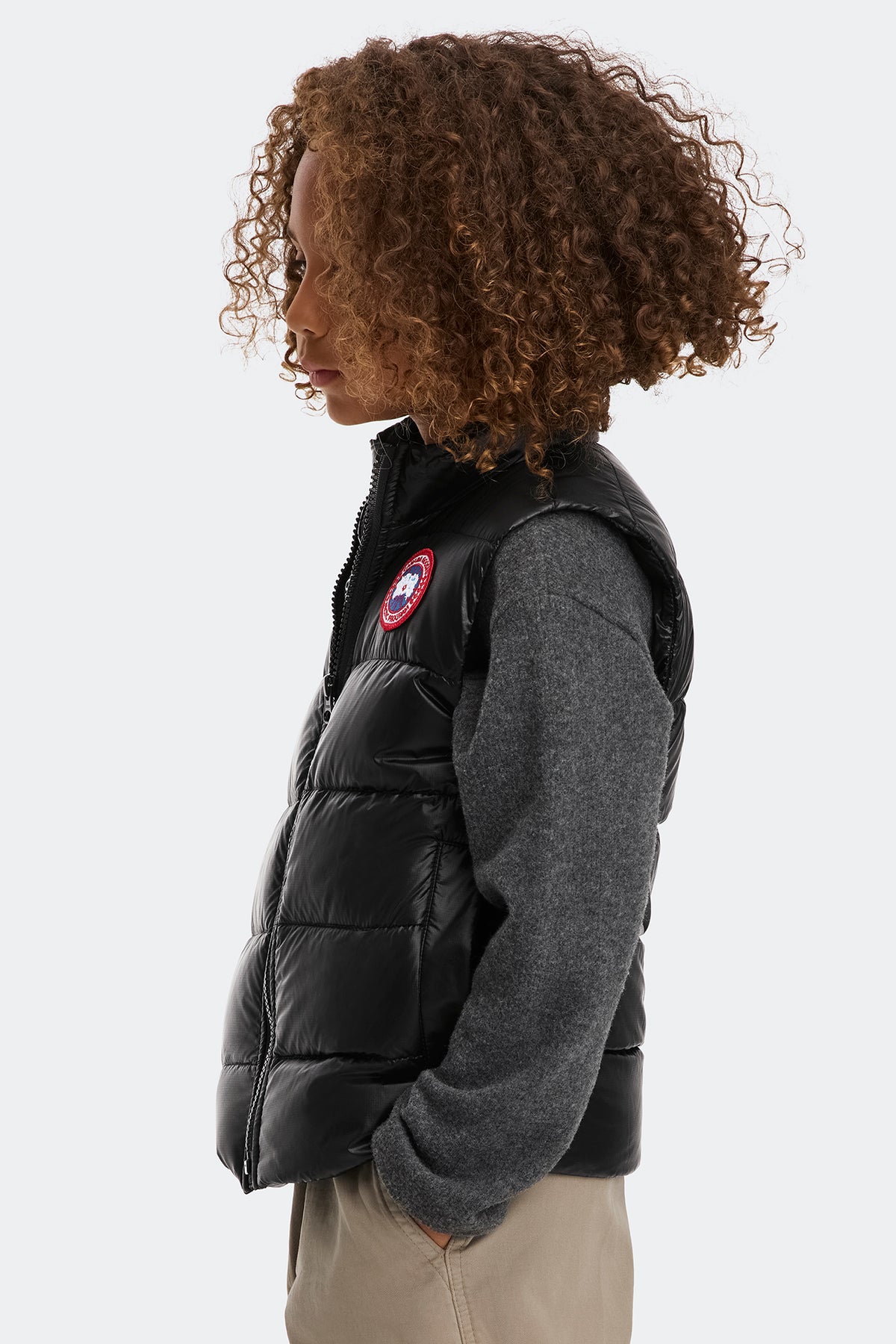 Kids Crofton Vest - Black 61 - on_side_01