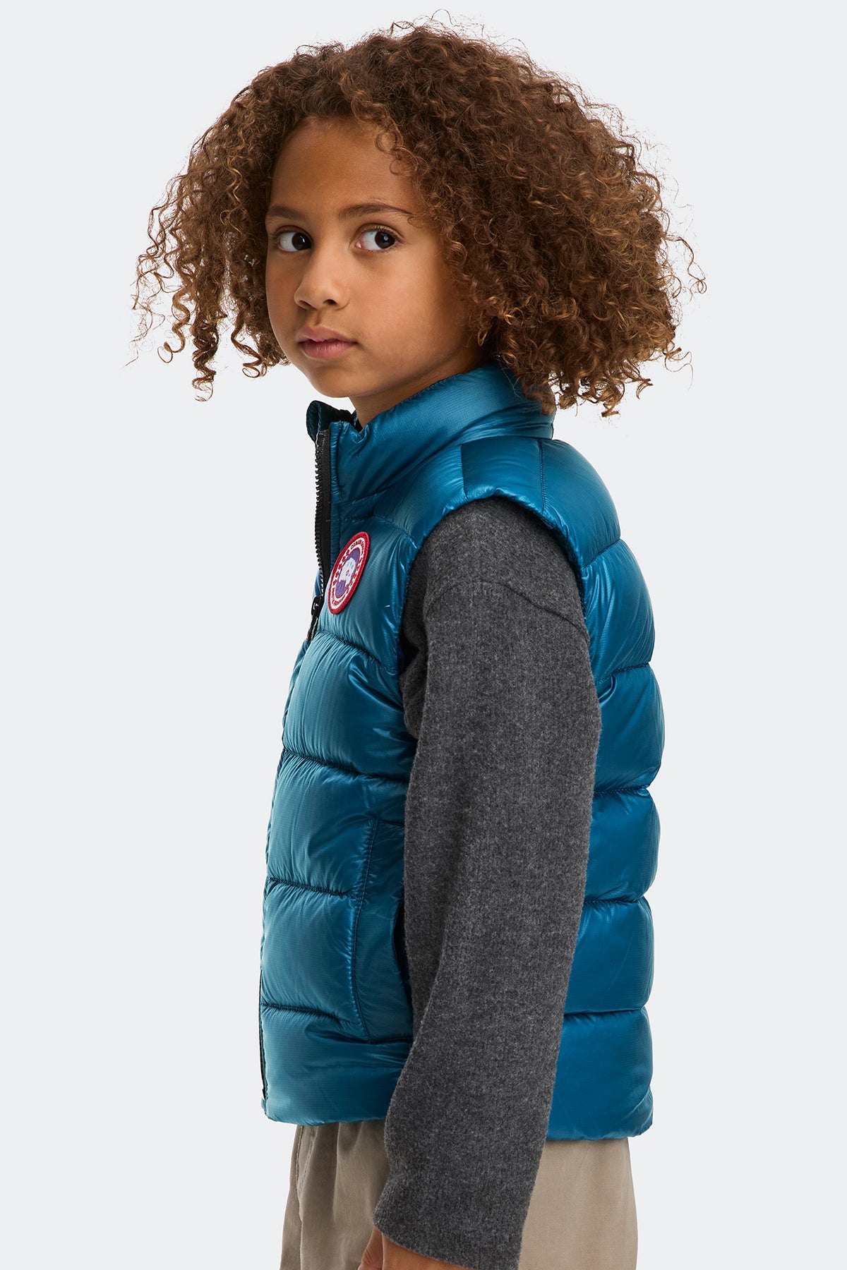Kids Crofton Vest - Guard Blue 9387 - on_side_01