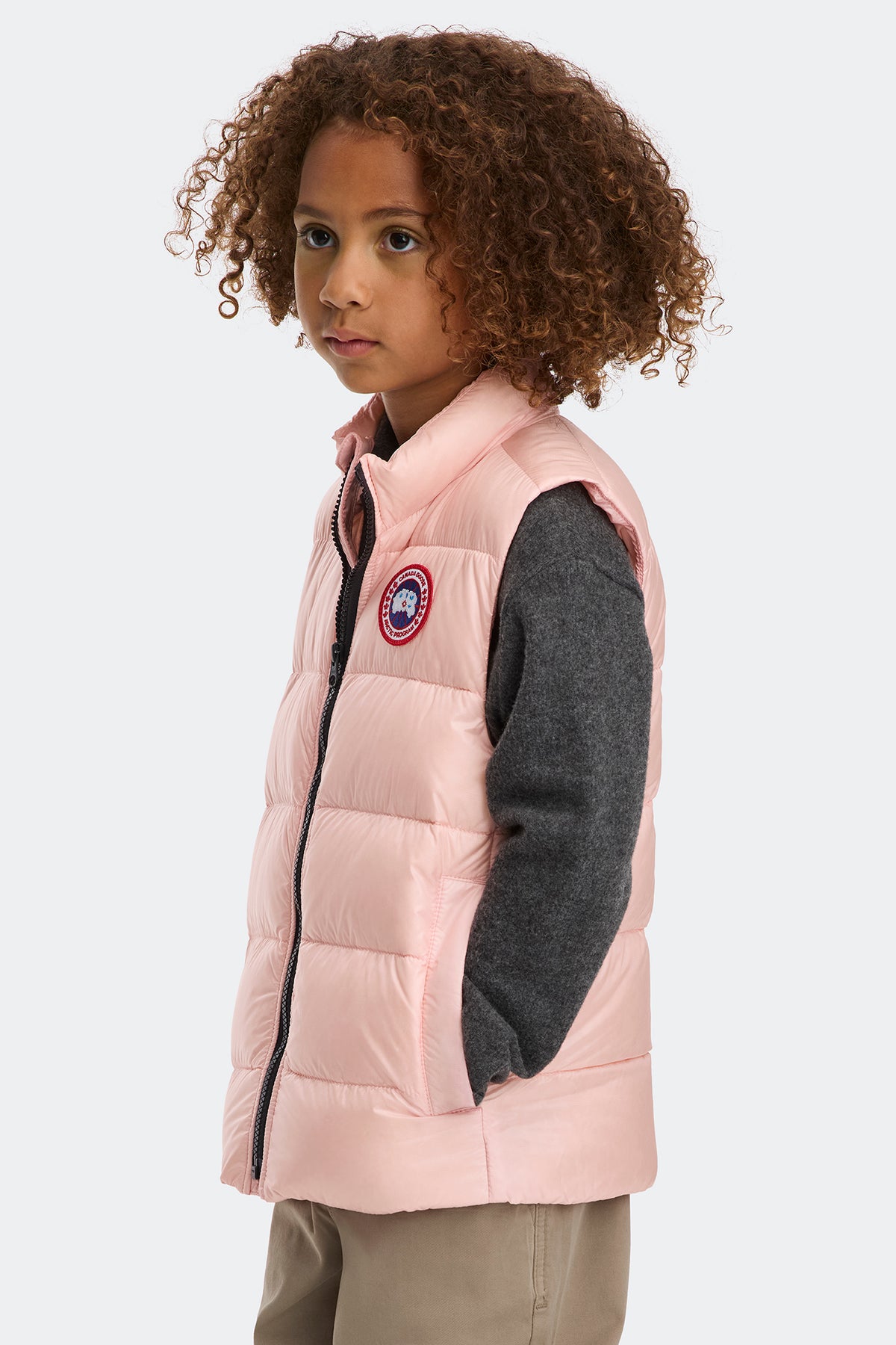 Kids Crofton Vest - Pink Lemonade 9454 - on_side_01