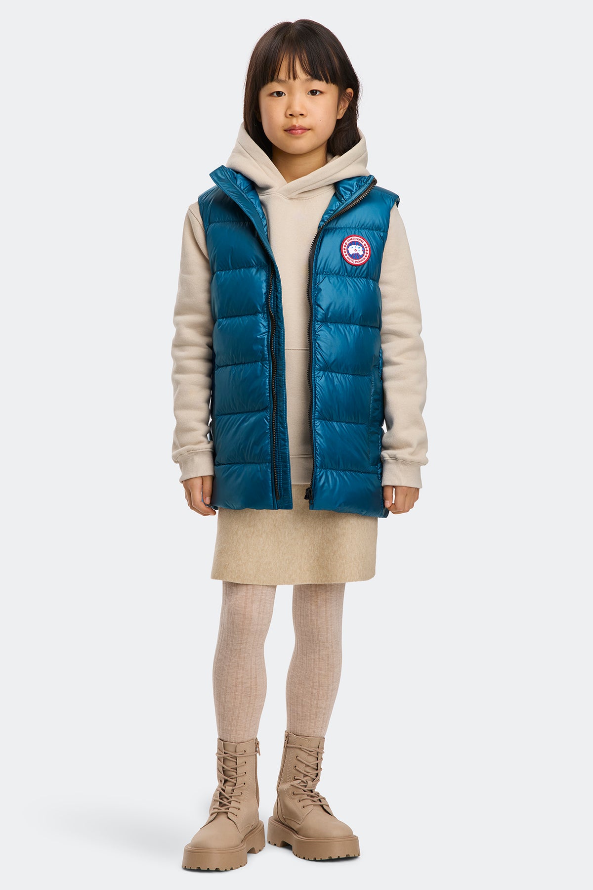 Youth Crofton Vest - Guard Blue 9387 - on_full_body_01