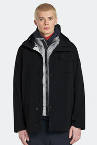 Nanaimo Rain Jacket Black Disc - Black 9061 - on_front_01
