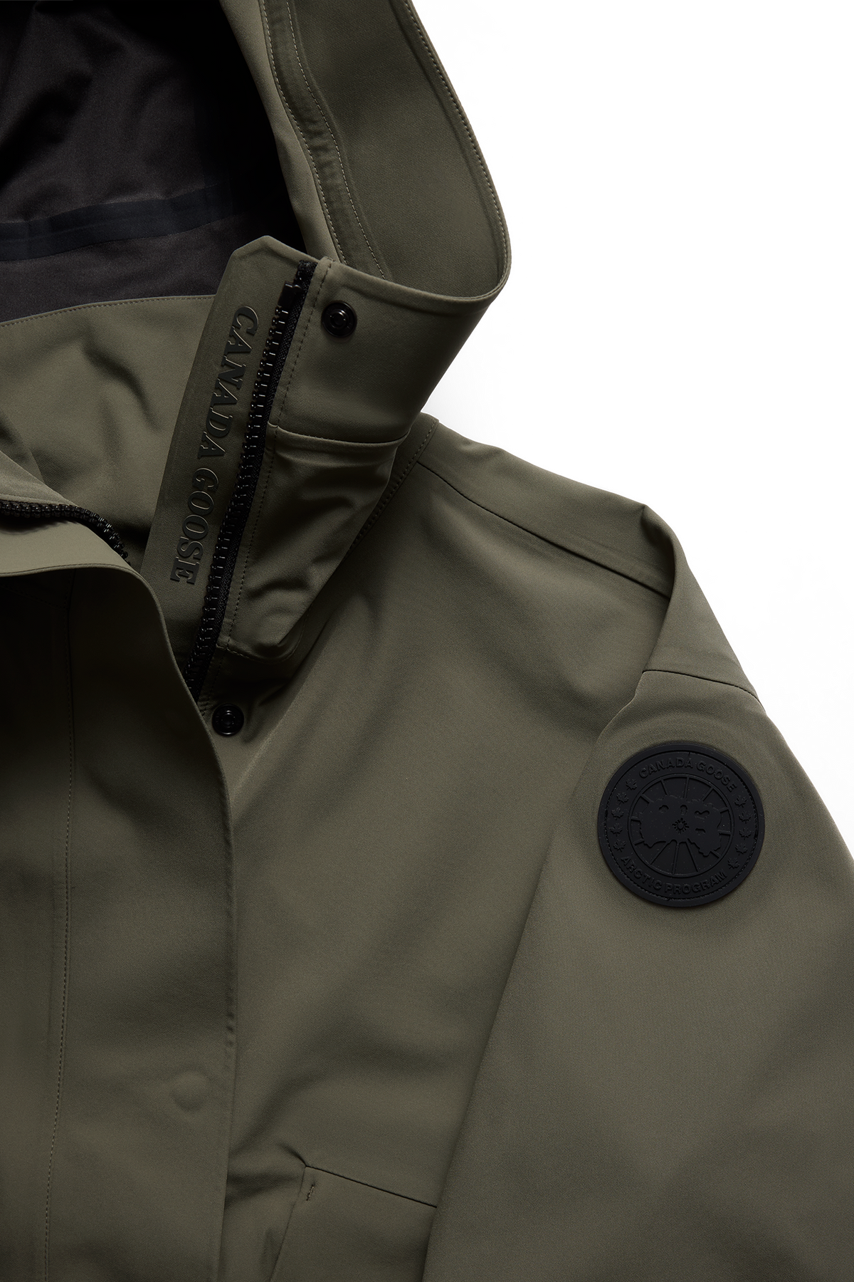 Tofino Rain Jacket Black Disc - Smokey Sage 1664 - off_detail_01