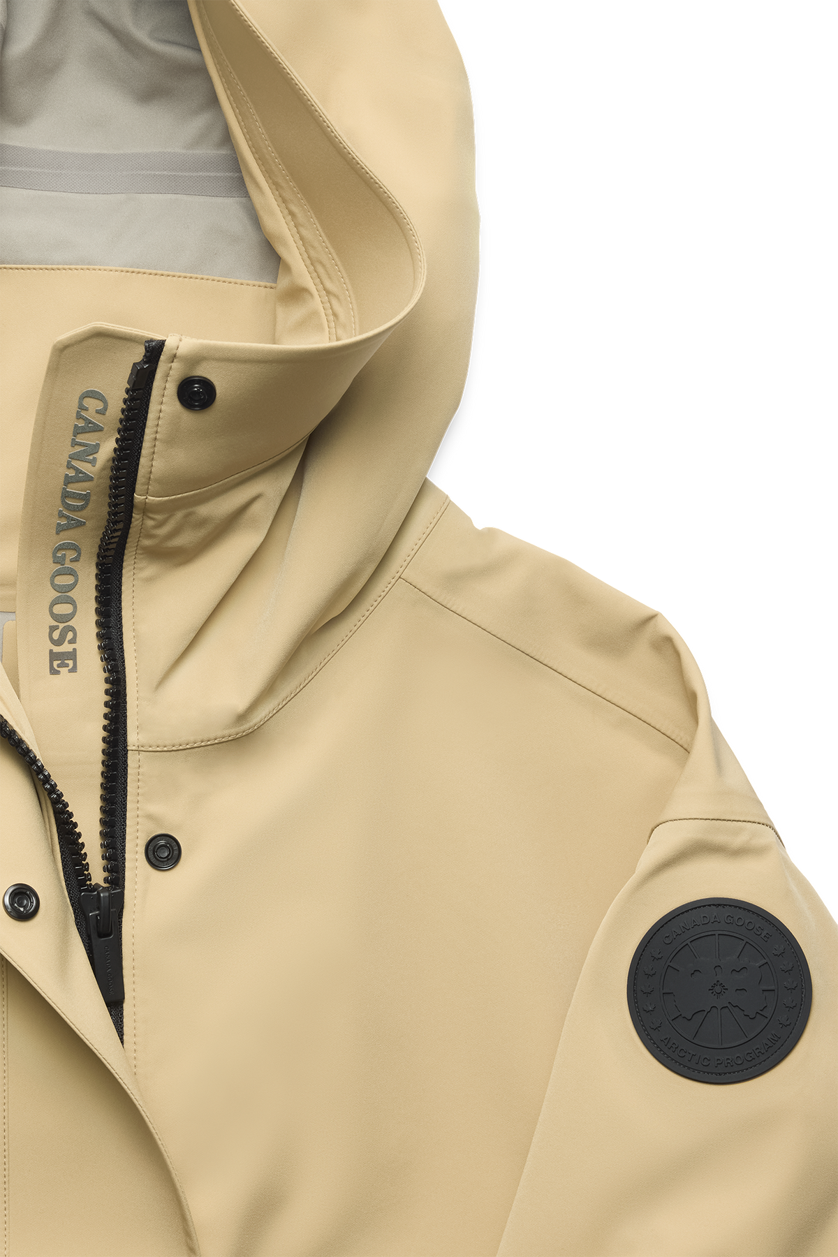 Tofino Rain Jacket Black Disc - Timber Sand 9110 - off_detail_01