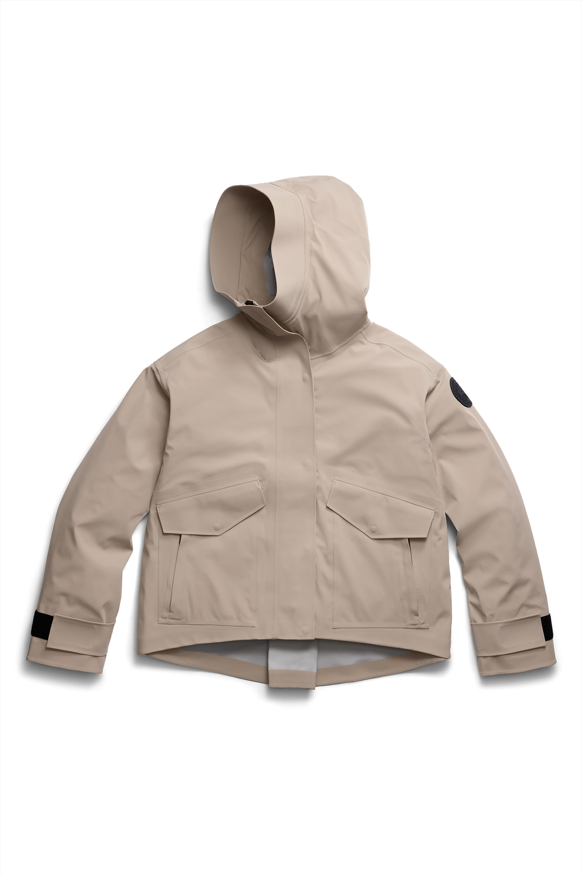 Tofino Rain Jacket Black Disc - Limestone 9432 - off_flat_lay_01