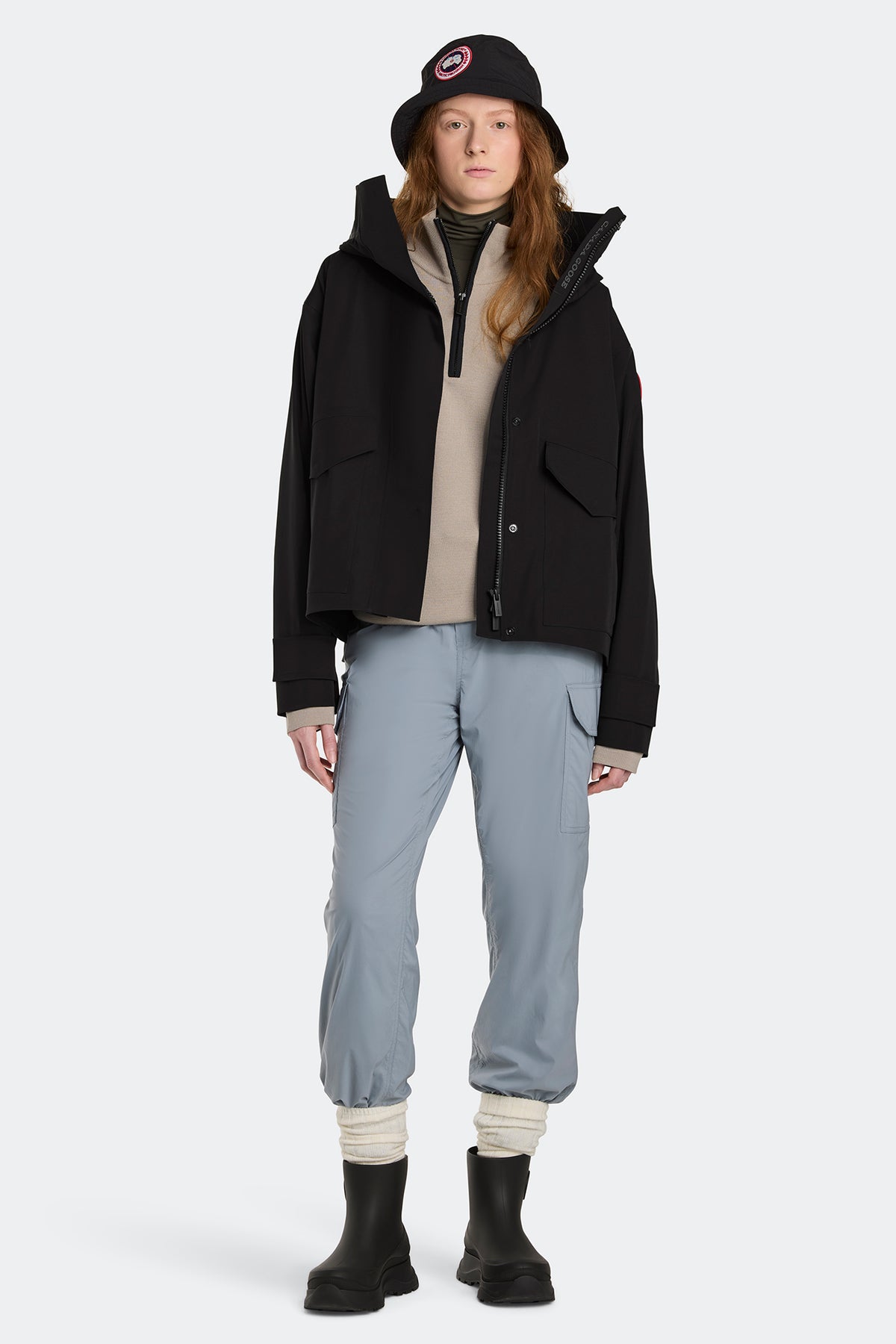 Tofino Rain Jacket - Black 9061 - on_full_body_01