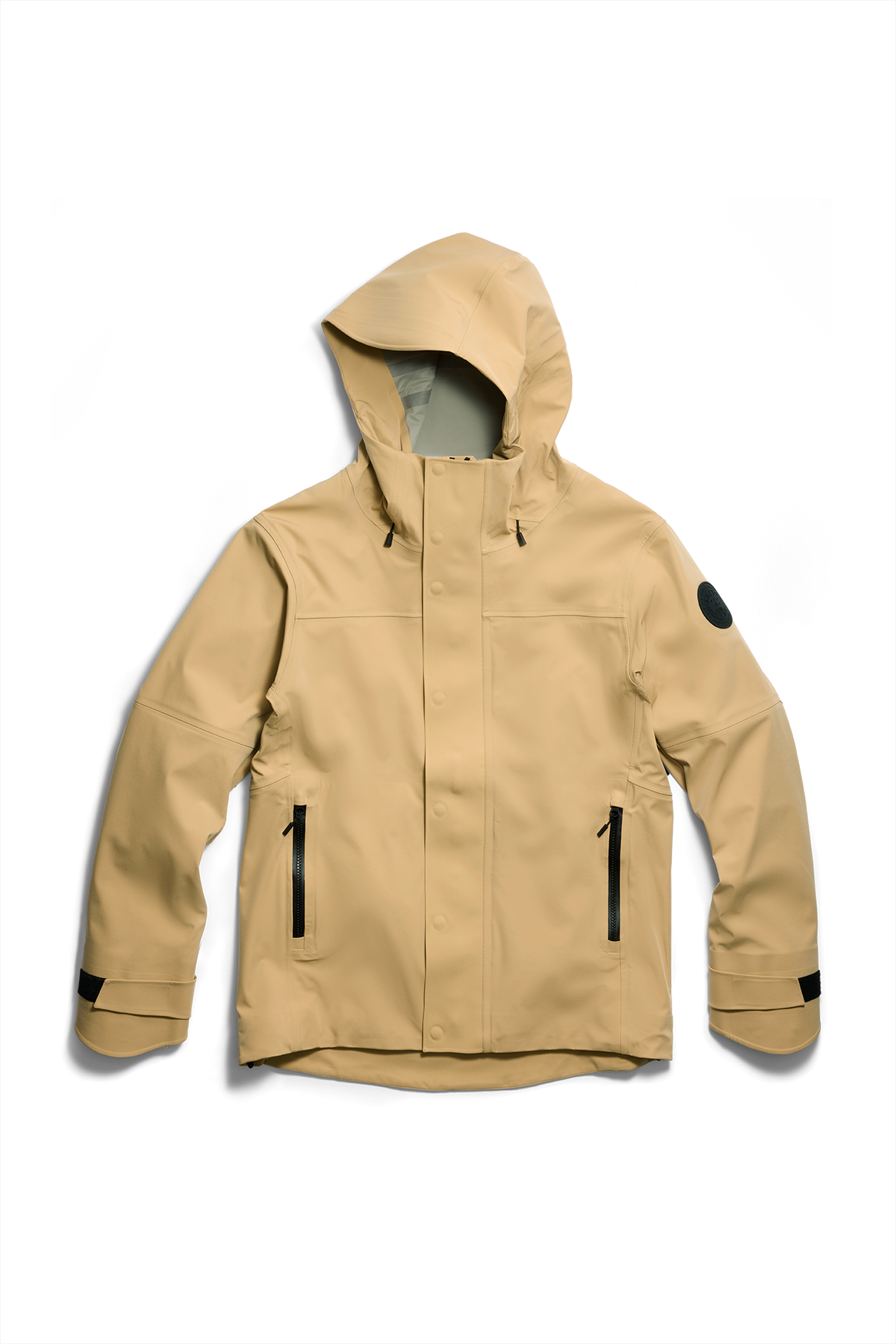 Rupert Rain Jacket Black Disc - Timber Sand 9110 - off_flat_lay_01