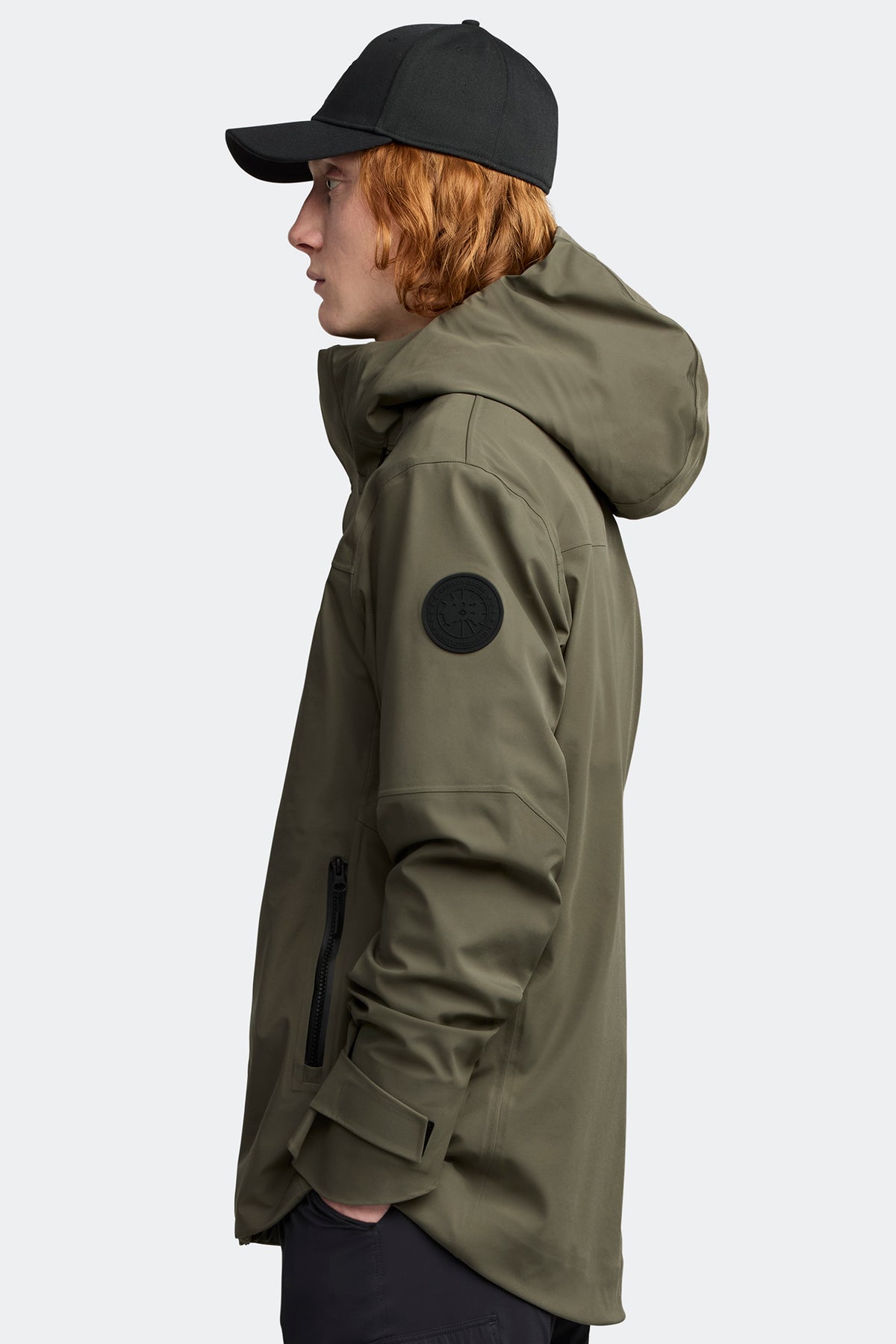 Rupert Rain Jacket Black Disc - Smokey Sage 9319 - on_back_01