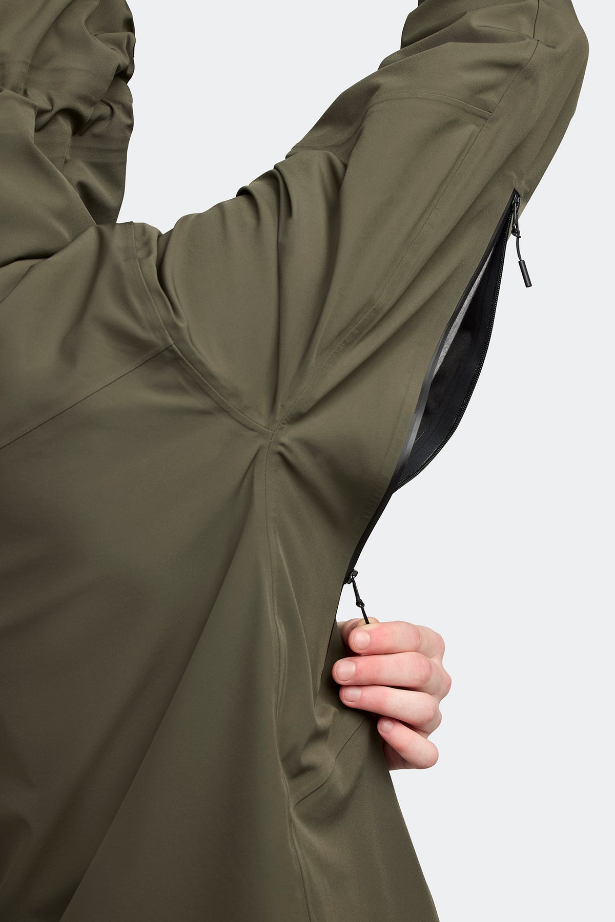 Rupert Rain Jacket Black Disc - Smokey Sage 9319 - on_detail_01