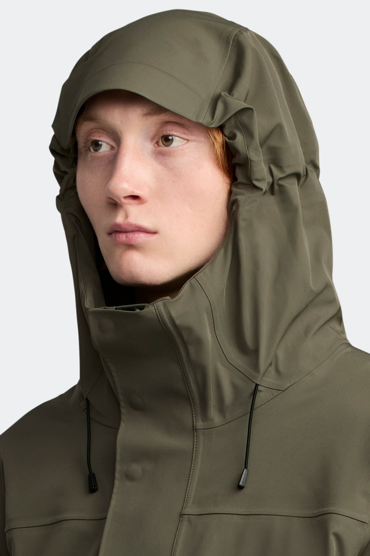 Rupert Rain Jacket Black Disc - Smokey Sage 9319 - on_front_closed_01