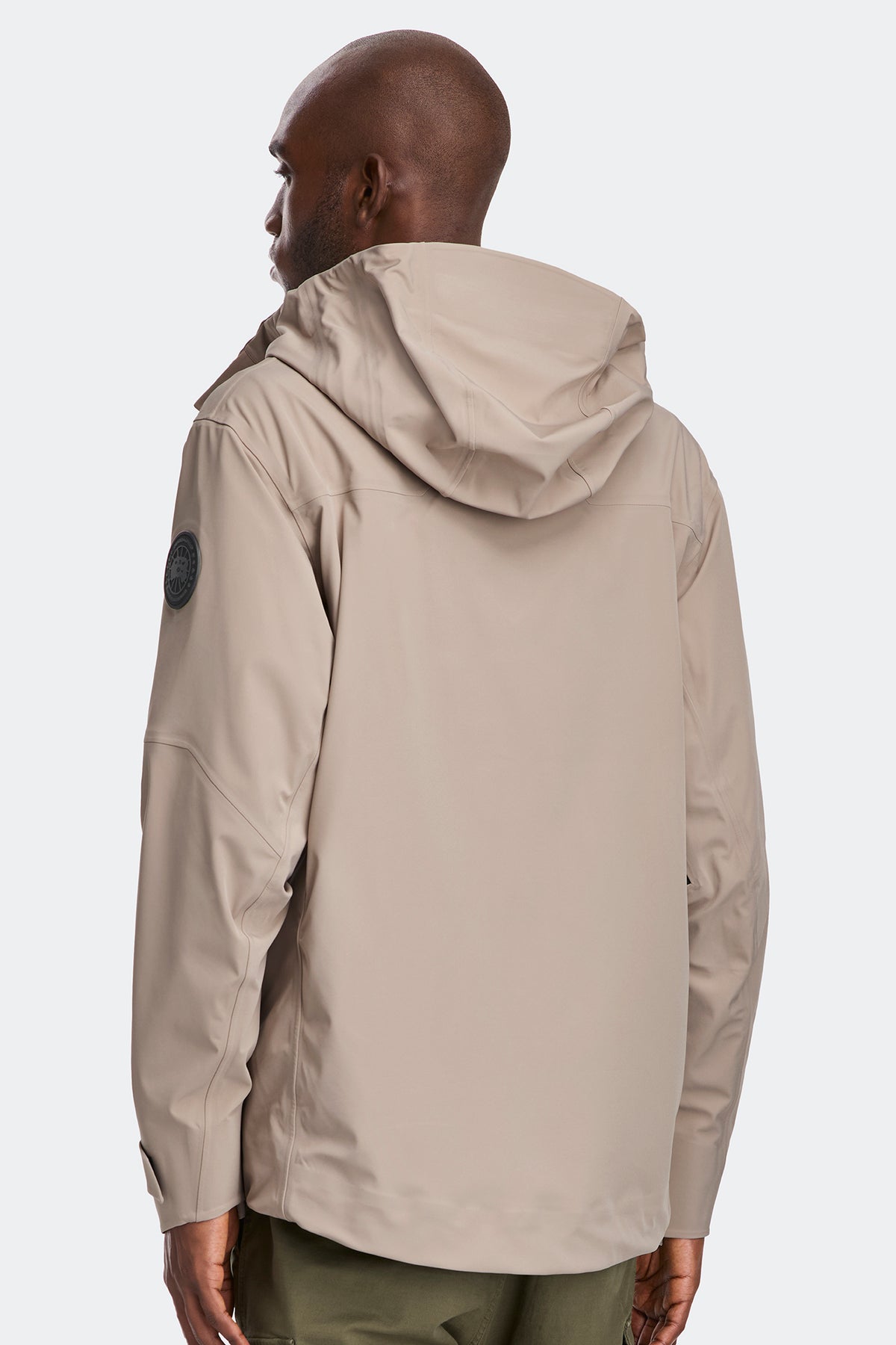Rupert Rain Jacket Black Disc - Limestone 9432 - on_back_01