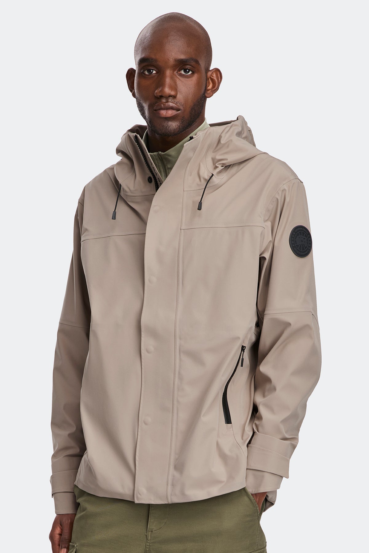 Rupert Rain Jacket Black Disc - Limestone 9432 - on_front_closed_01