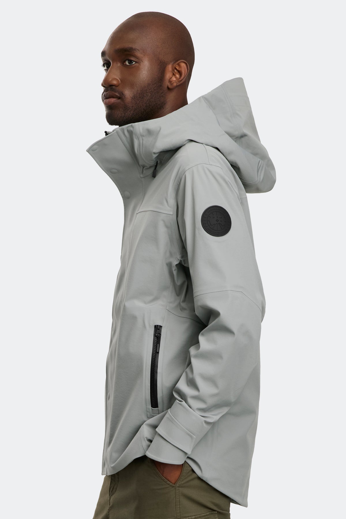 Rupert Rain Jacket Black Disc - Stratus Grey 9838 - on_side_01