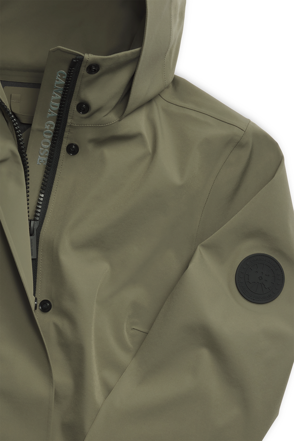 Cardero Rain Jacket Black Disc - Smokey Sage 9319 - off_detail_01