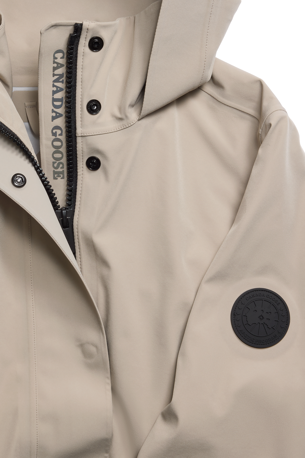 Cardero Rain Jacket Black Disc - Limestone 9432 - off_detail_01