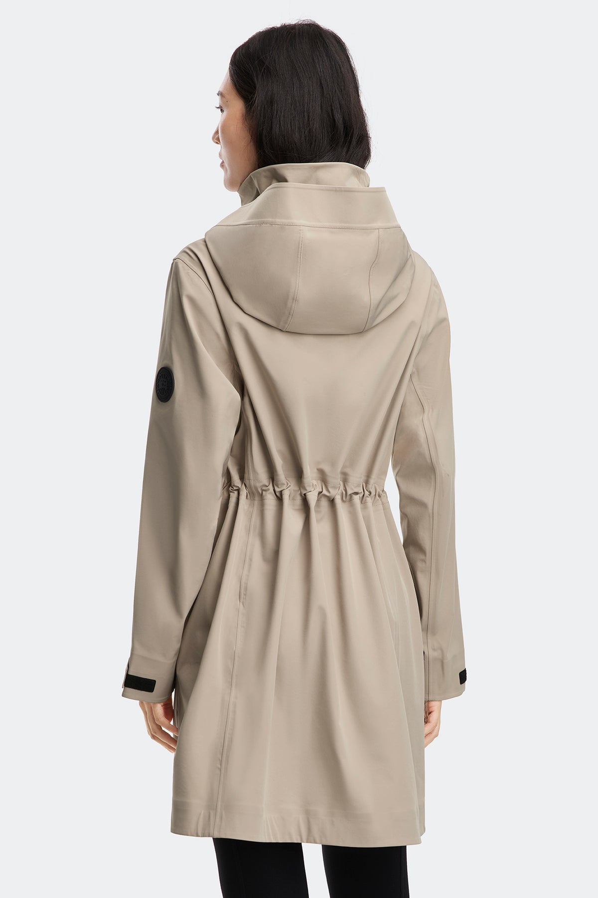 Cardero Rain Jacket Black Disc - Limestone 9432 - on_back_01