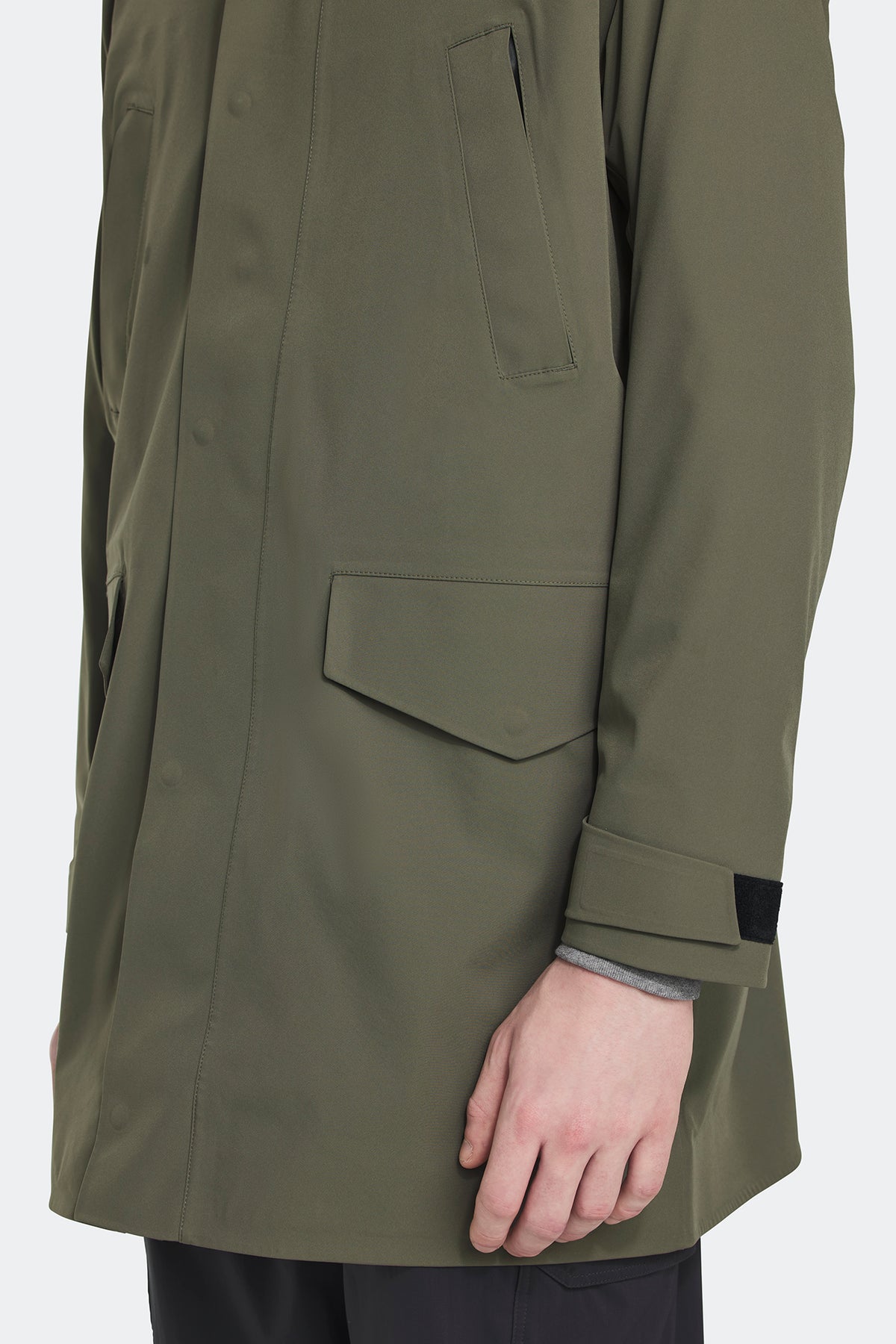Barclay Rain Jacket Black Disc - Smokey Sage 1664 - on_detail_01