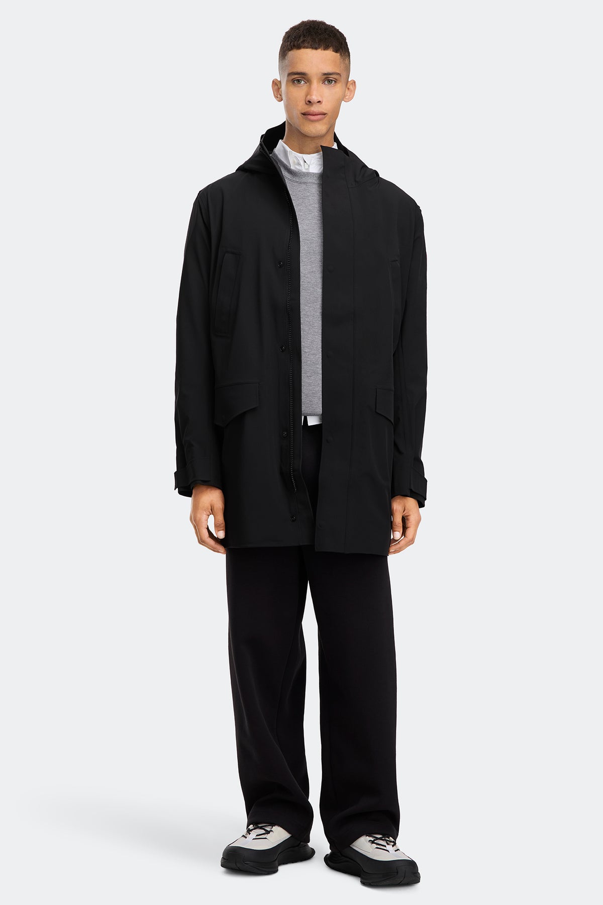 Barclay Rain Jacket - Black 61 - on_full_body_01