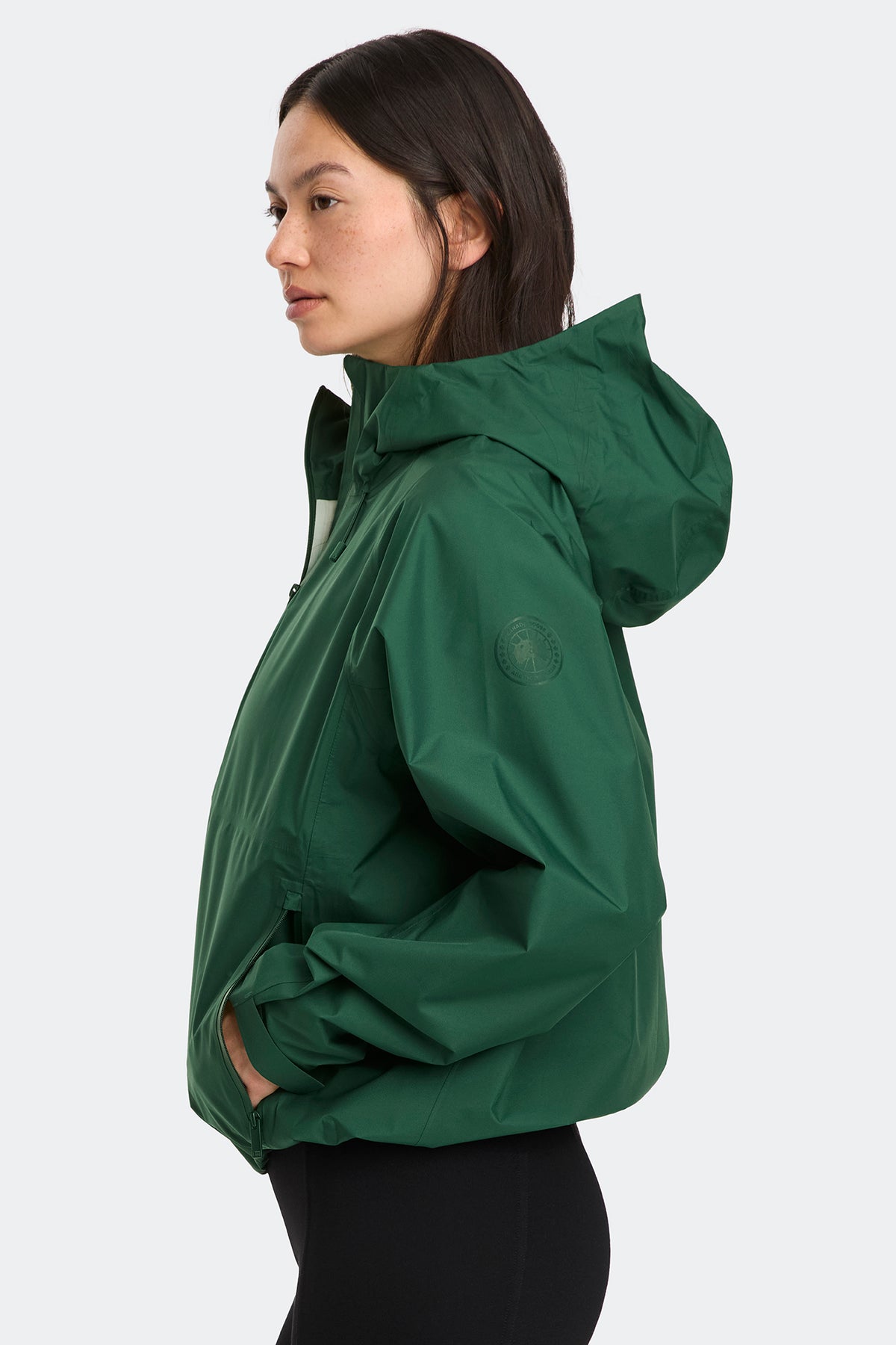 Horizon Rain Jacket - Glade Green 9848 - on_side_01