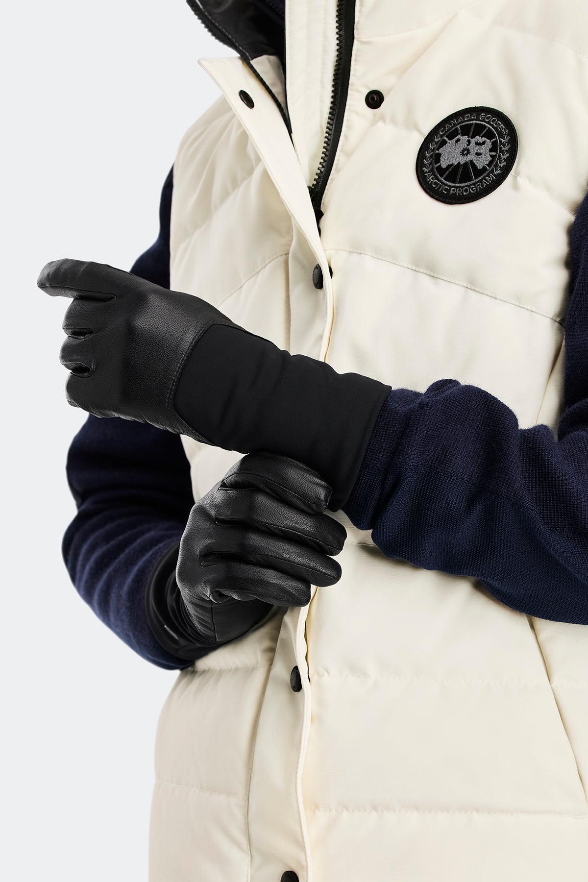 Mixed Media Glove - Black 61 - on_front_01