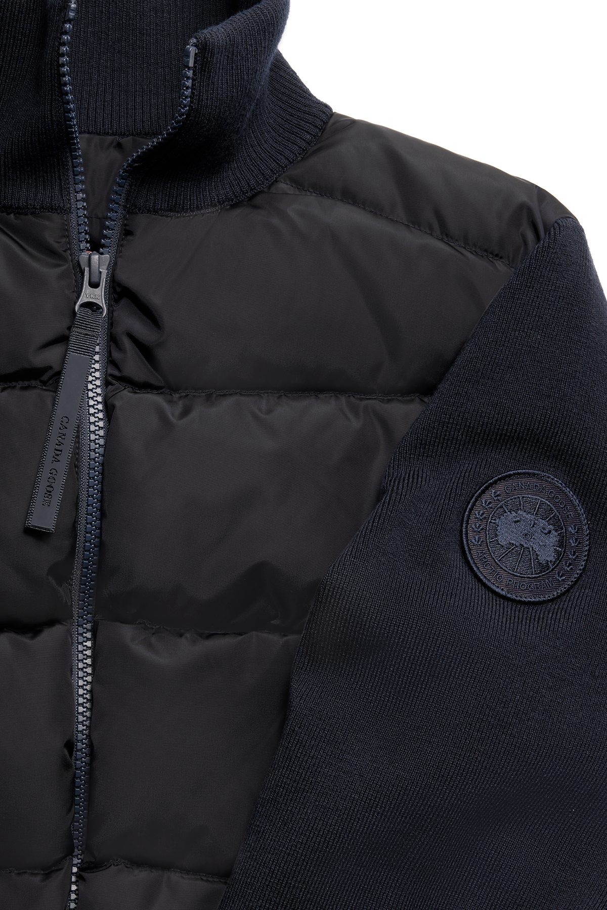 HyBridge® Wide Quilt Knit Jacket Tonal Disc - Nocturne 9858 - off_detail_01
