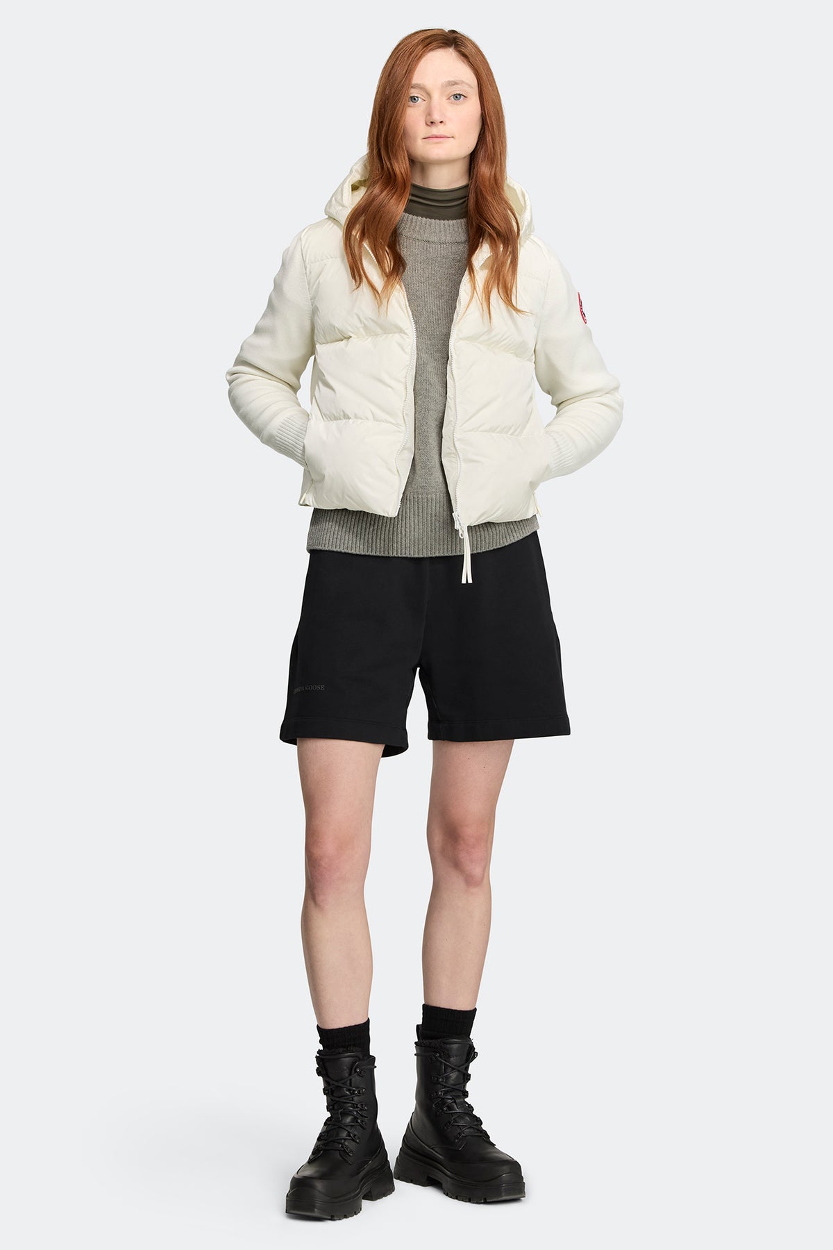 HyBridge® Wide Quilt Knit Hoodie - Cottongrass 467 - on_full_body_01