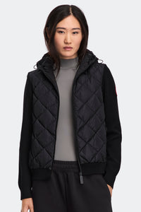 HyBridge® Quilted Knit Hoodie - Black 9061 - on_front_01