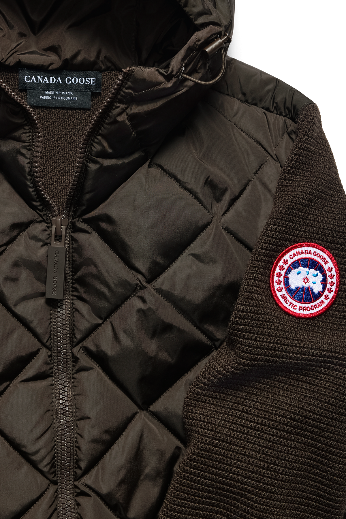 HyBridge® Quilted Knit Hoodie - Arabica 9284 - off_detail_01
