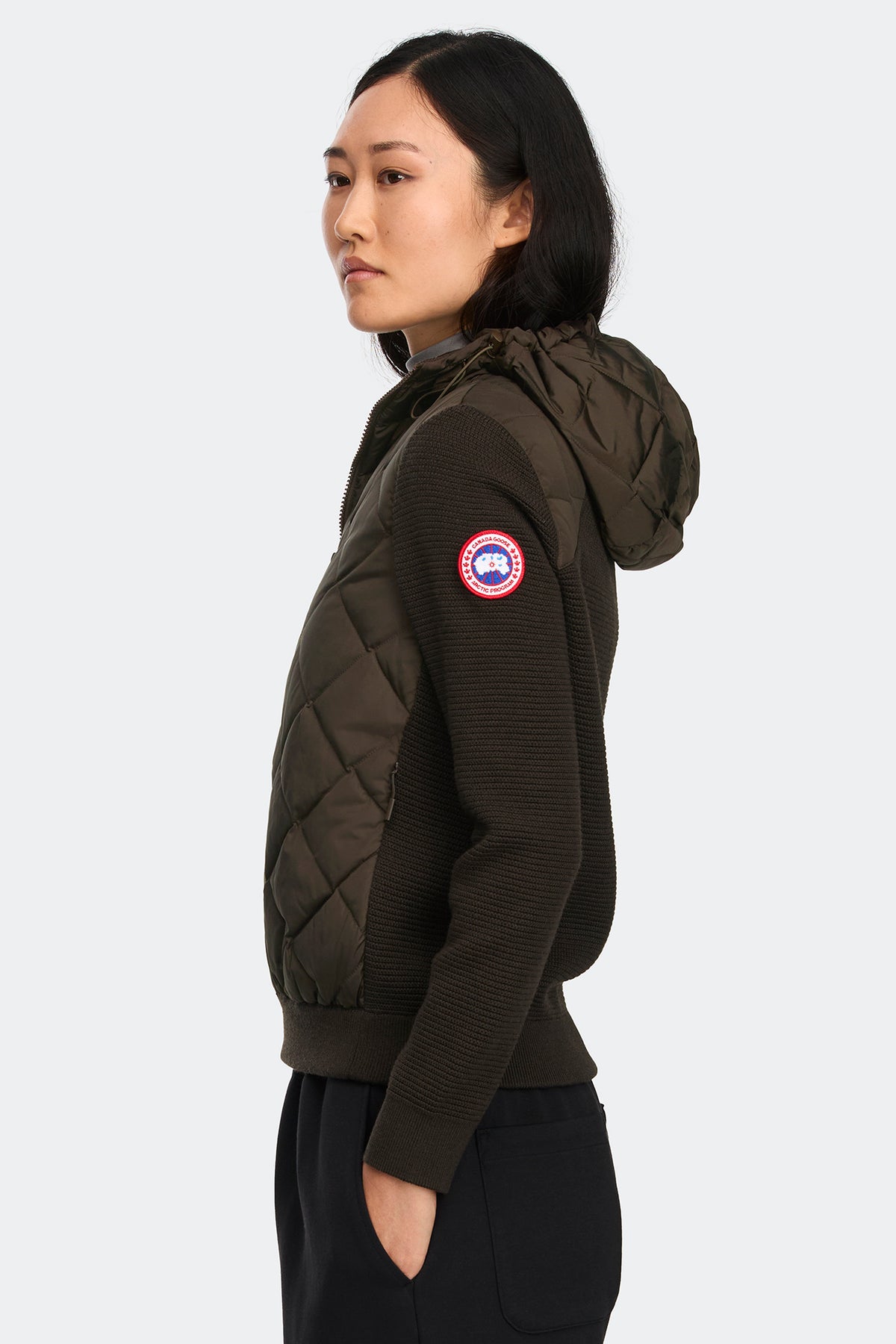 HyBridge® Quilted Knit Hoodie - Arabica 9284 - on_side_01