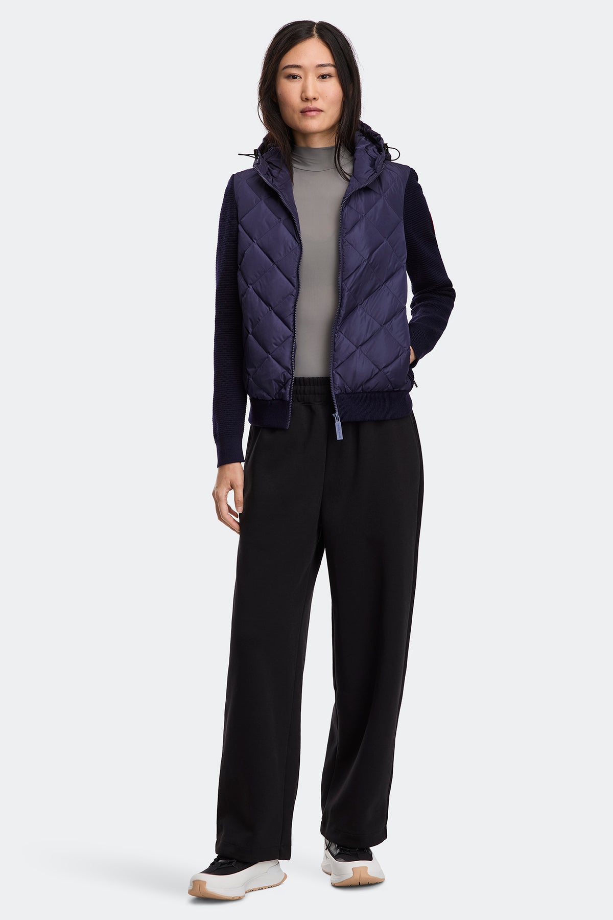HyBridge® Quilted Knit Hoodie - Future Dusk 9391 - on_full_body_01