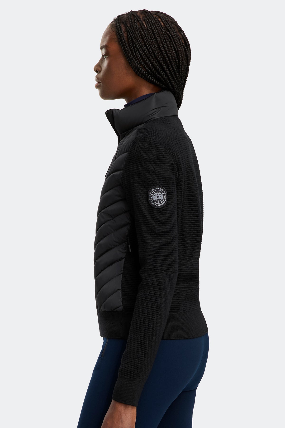 HyBridge® Knit Jacket Black Disc - Black 61 - on_side_01