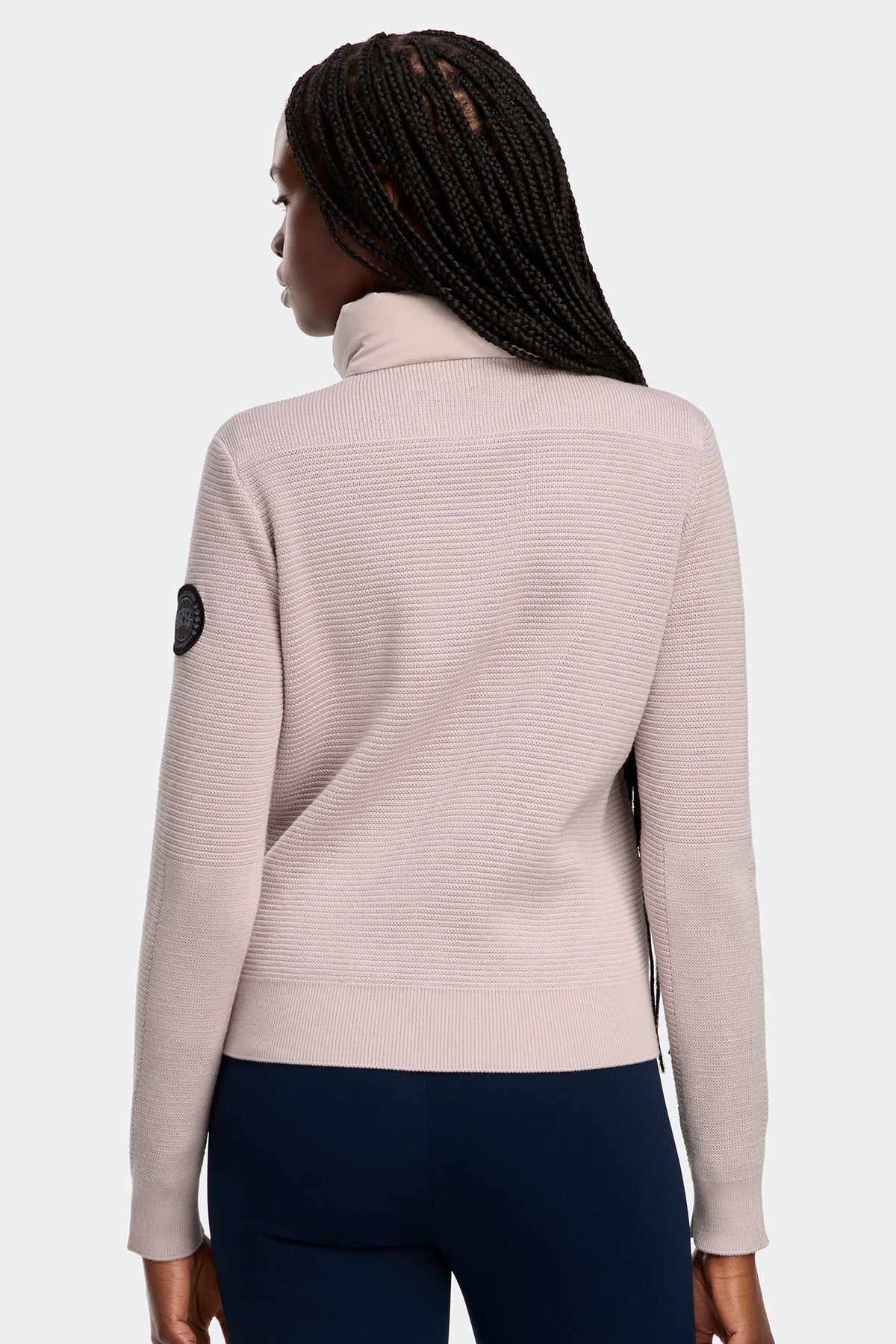HyBridge® Knit Jacket Black Disc - Lucent Rose 856 - on_back_01