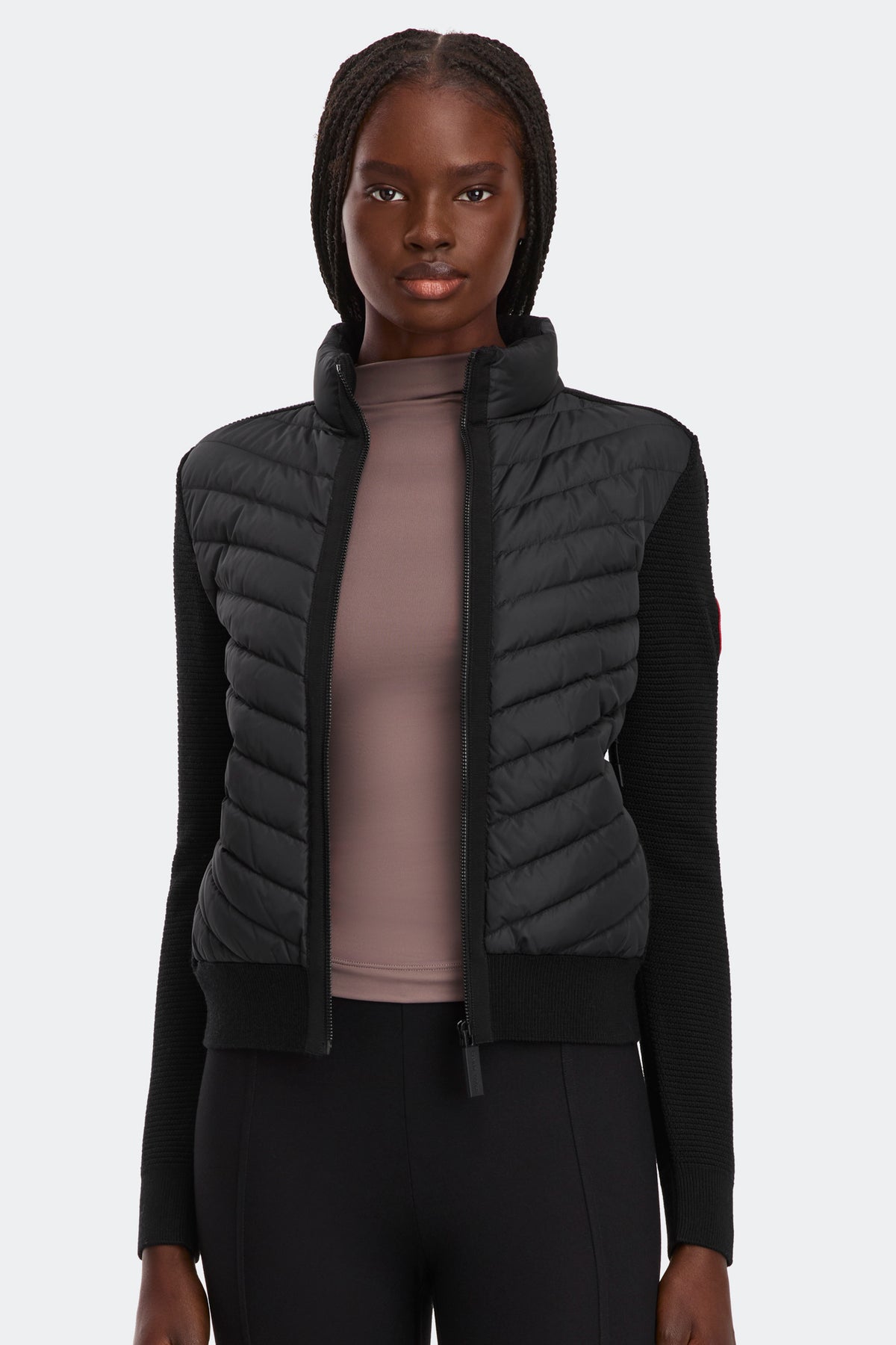 HyBridge® Knit Jacket - Black 9061 - on_front_01