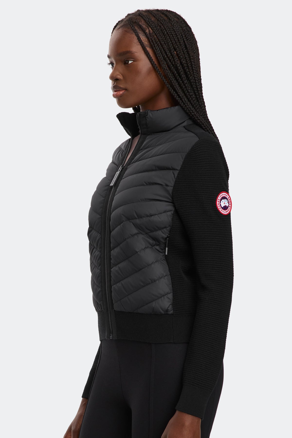 HyBridge® Knit Jacket - Black 9061 - on_side_01