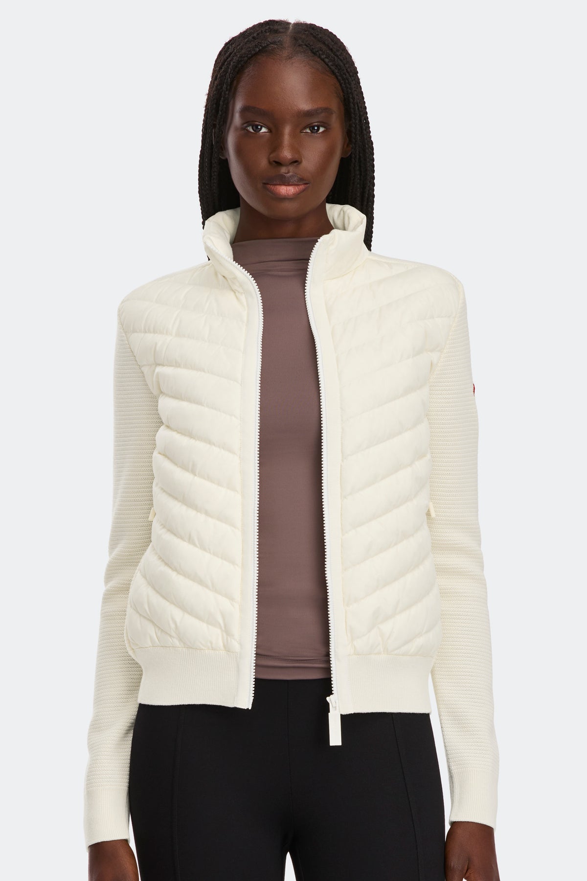 HyBridge® Knit Jacket - Cottongrass 9467 - on_front_01