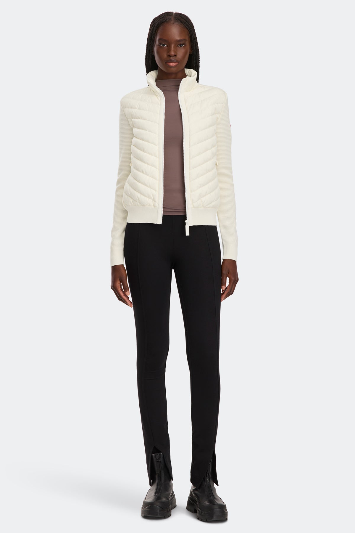 HyBridge® Knit Jacket - Cottongrass 9467 - on_full_body_01