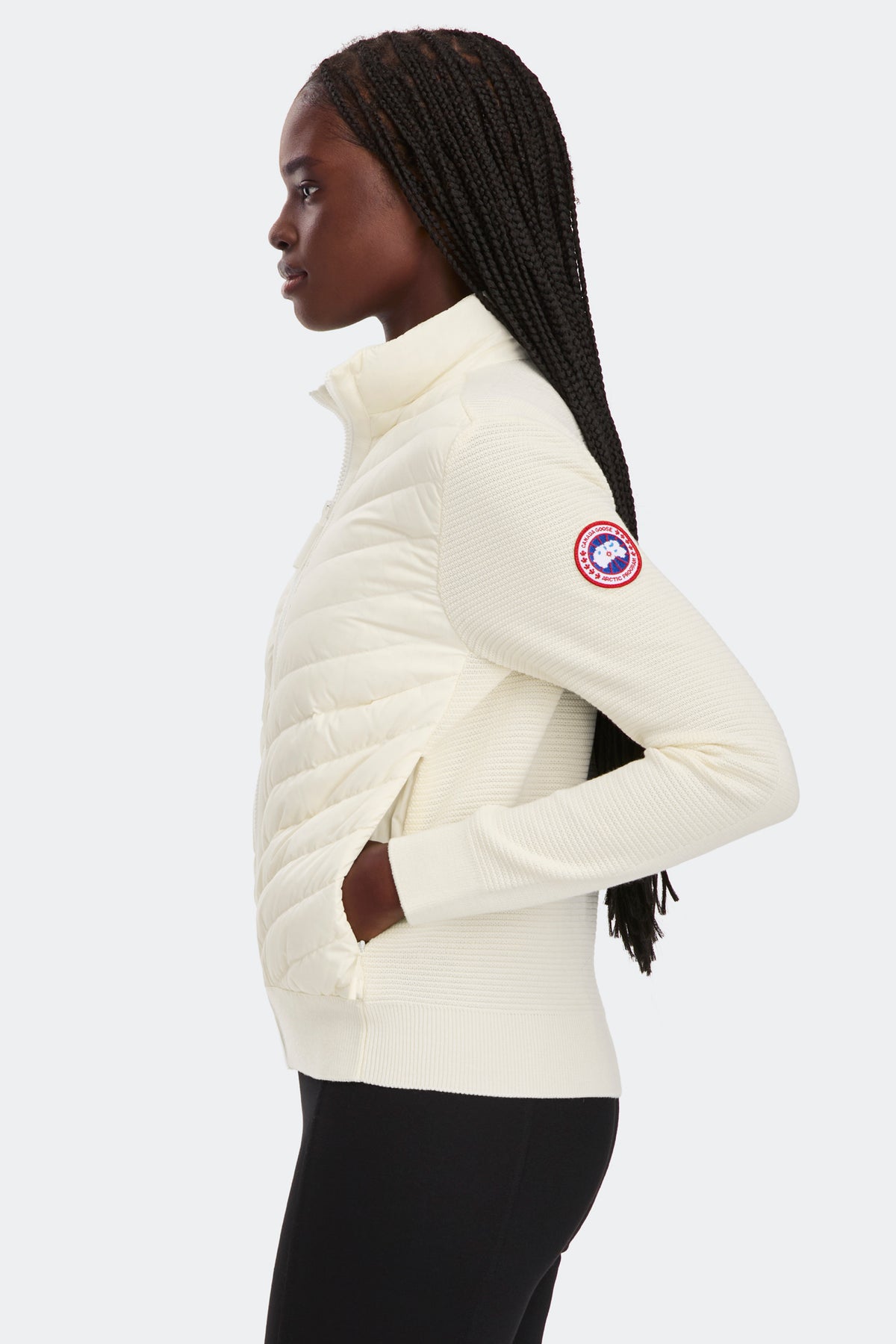 HyBridge® Knit Jacket - Cottongrass 9467 - on_side_01