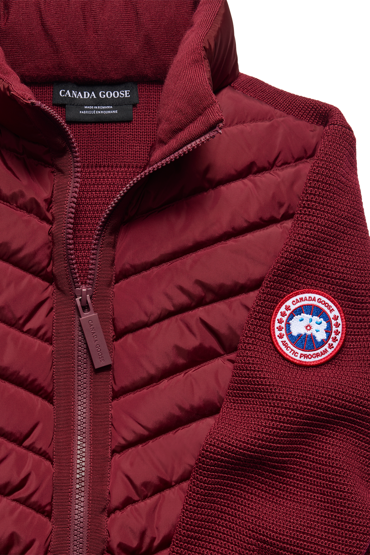 HyBridge® Knit Jacket - Burnt Vermillion 9601 - off_detail_01